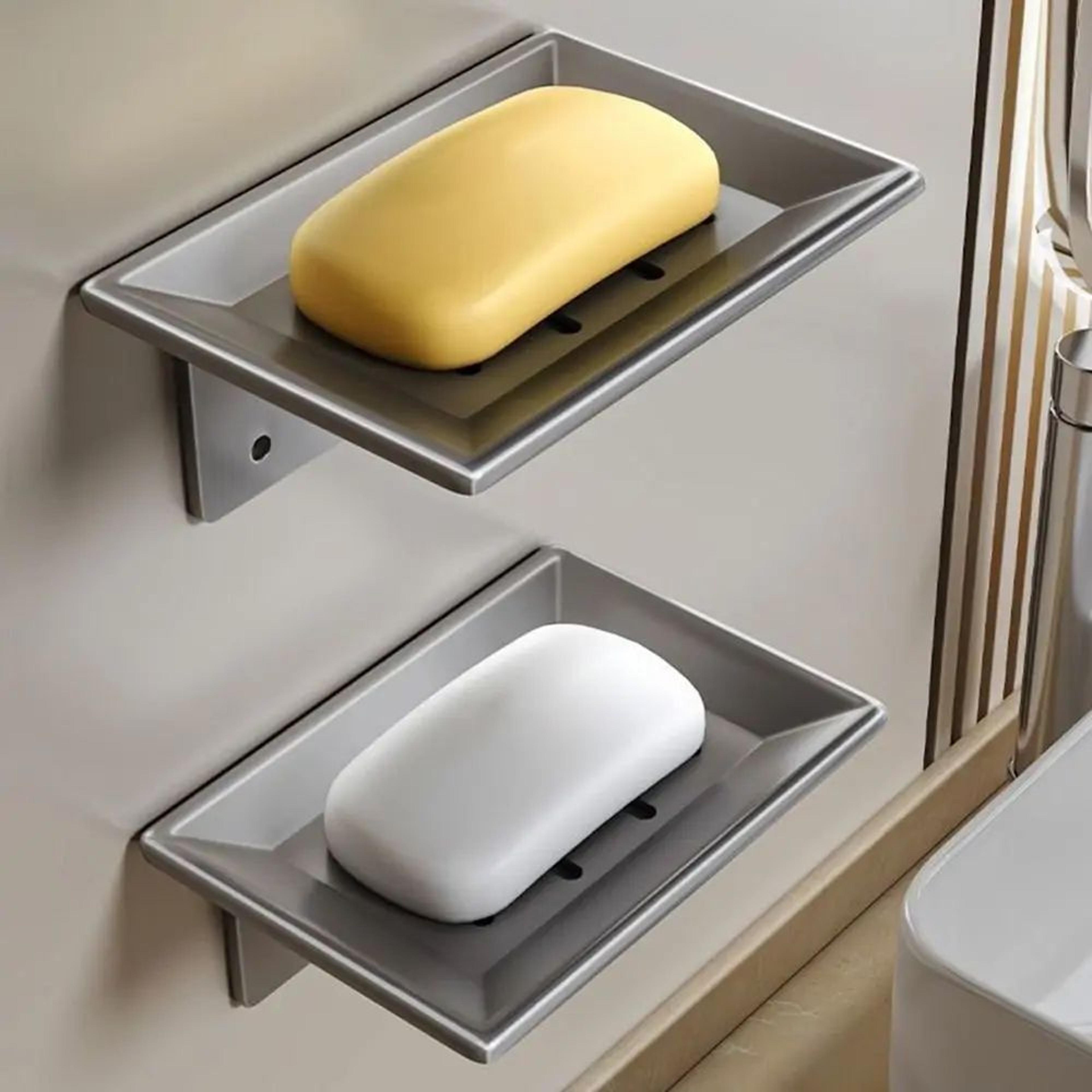 wall mounted metal soap dish