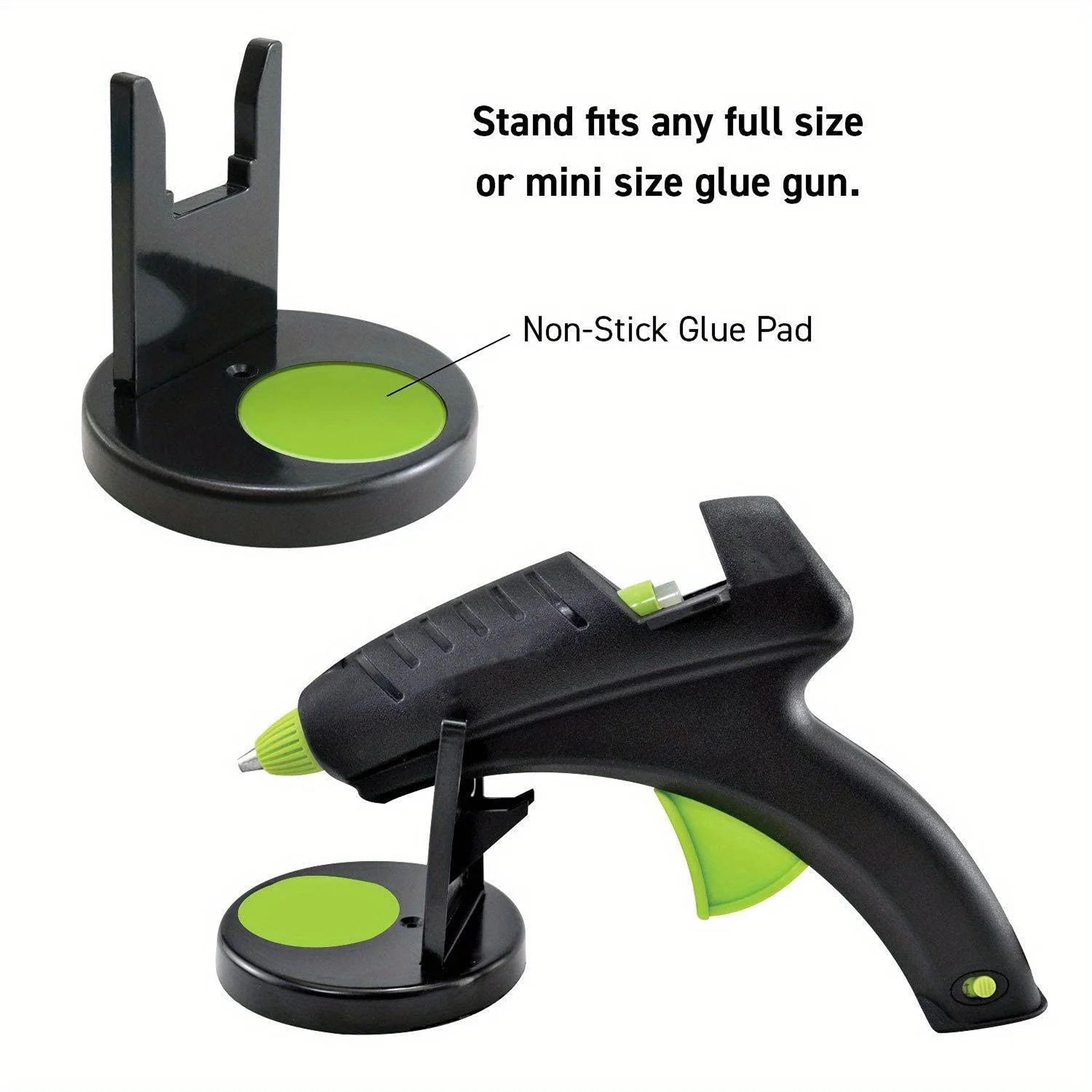 glue gun stand with anti drip design