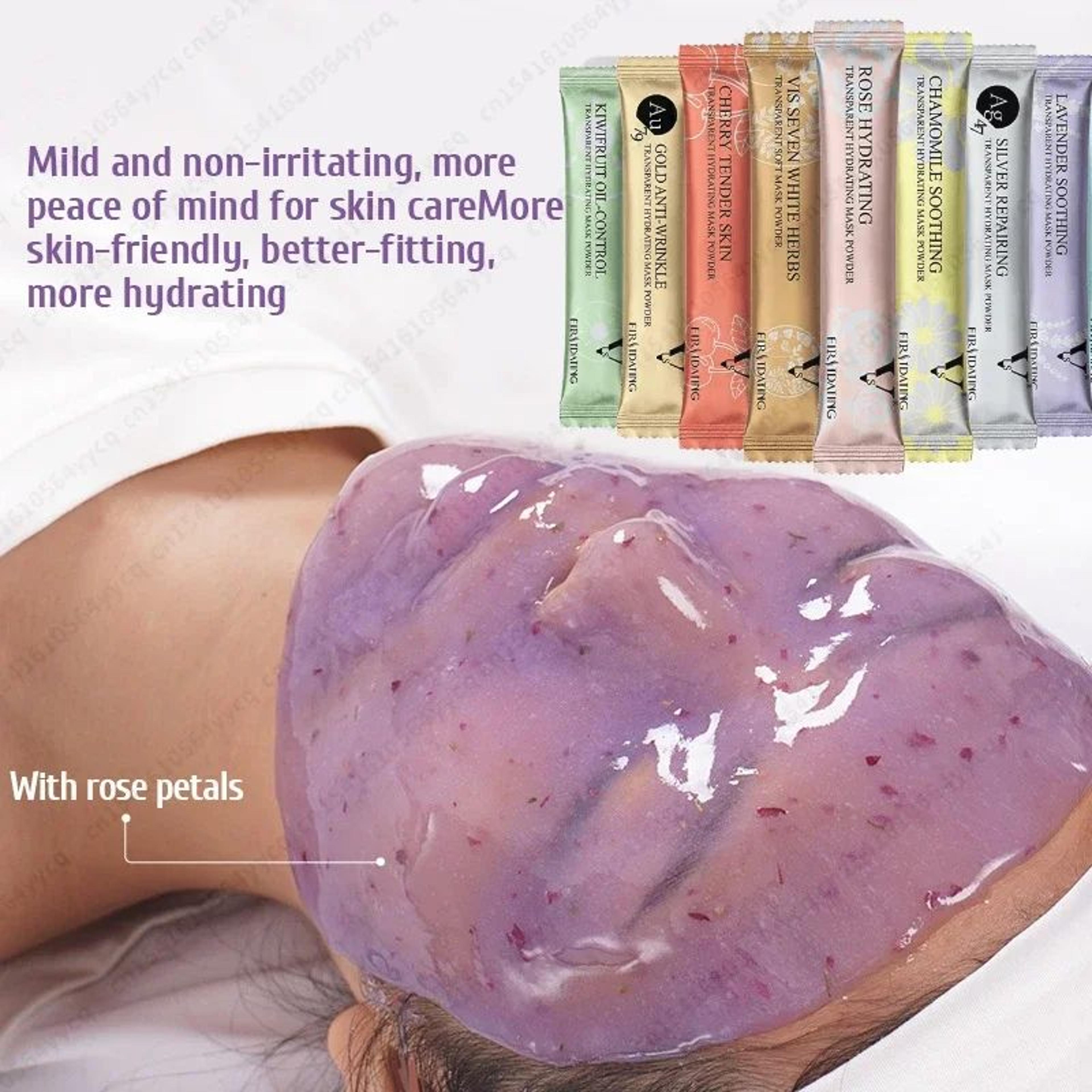 rose collagen hydro jelly face mask