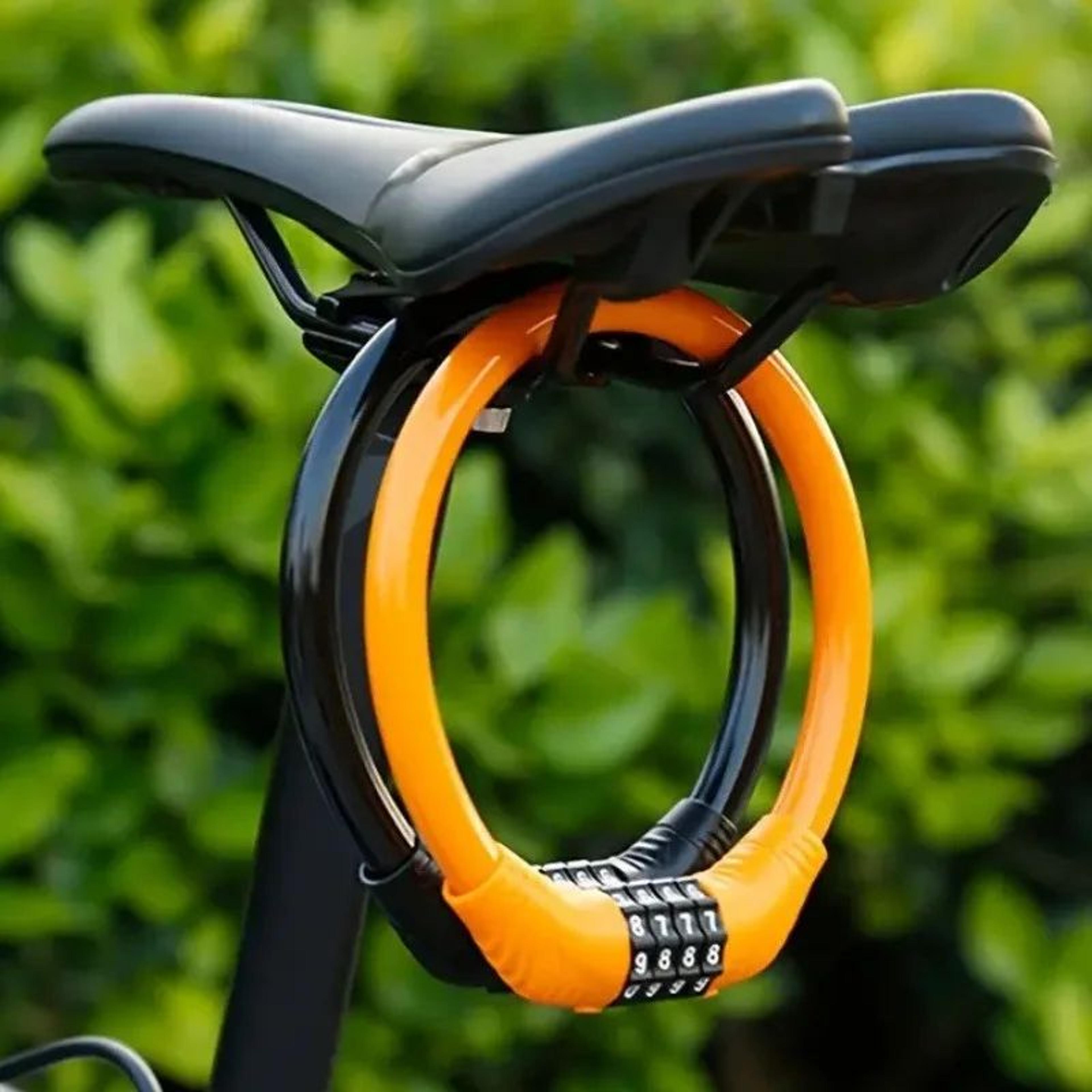 4 digit combination bicycle cable lock