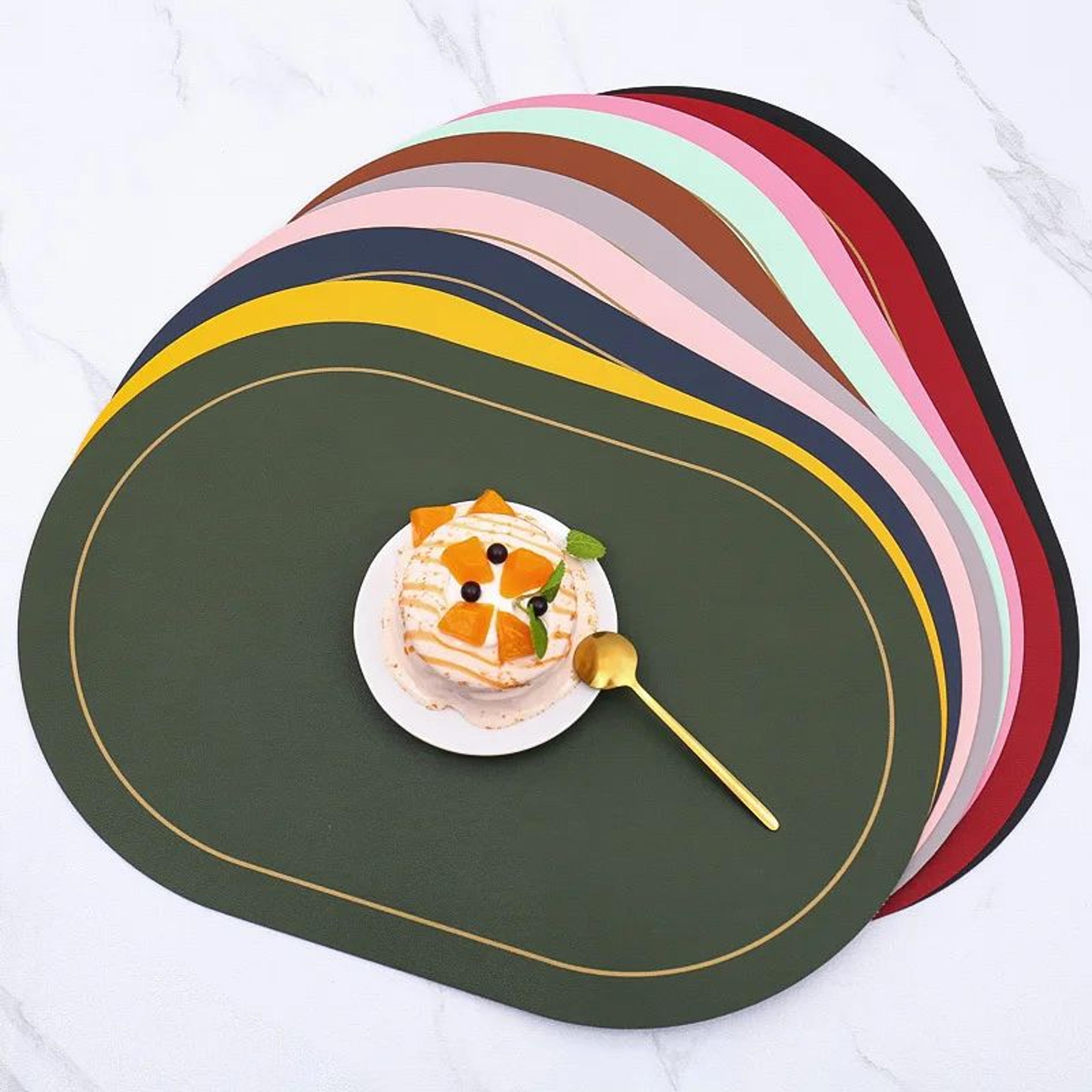 pu leather reversible dining placemats