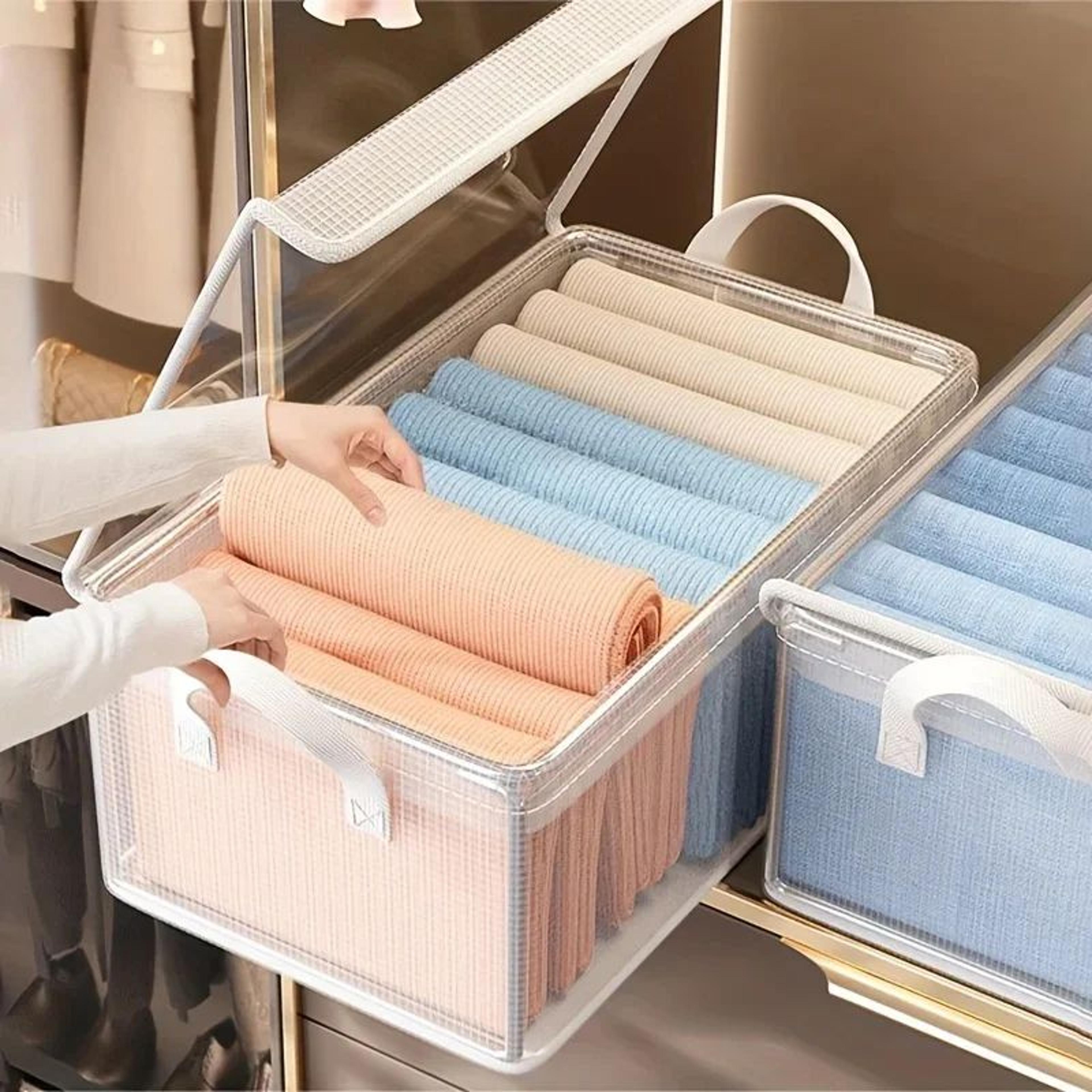 extra large foldable storage box with lid