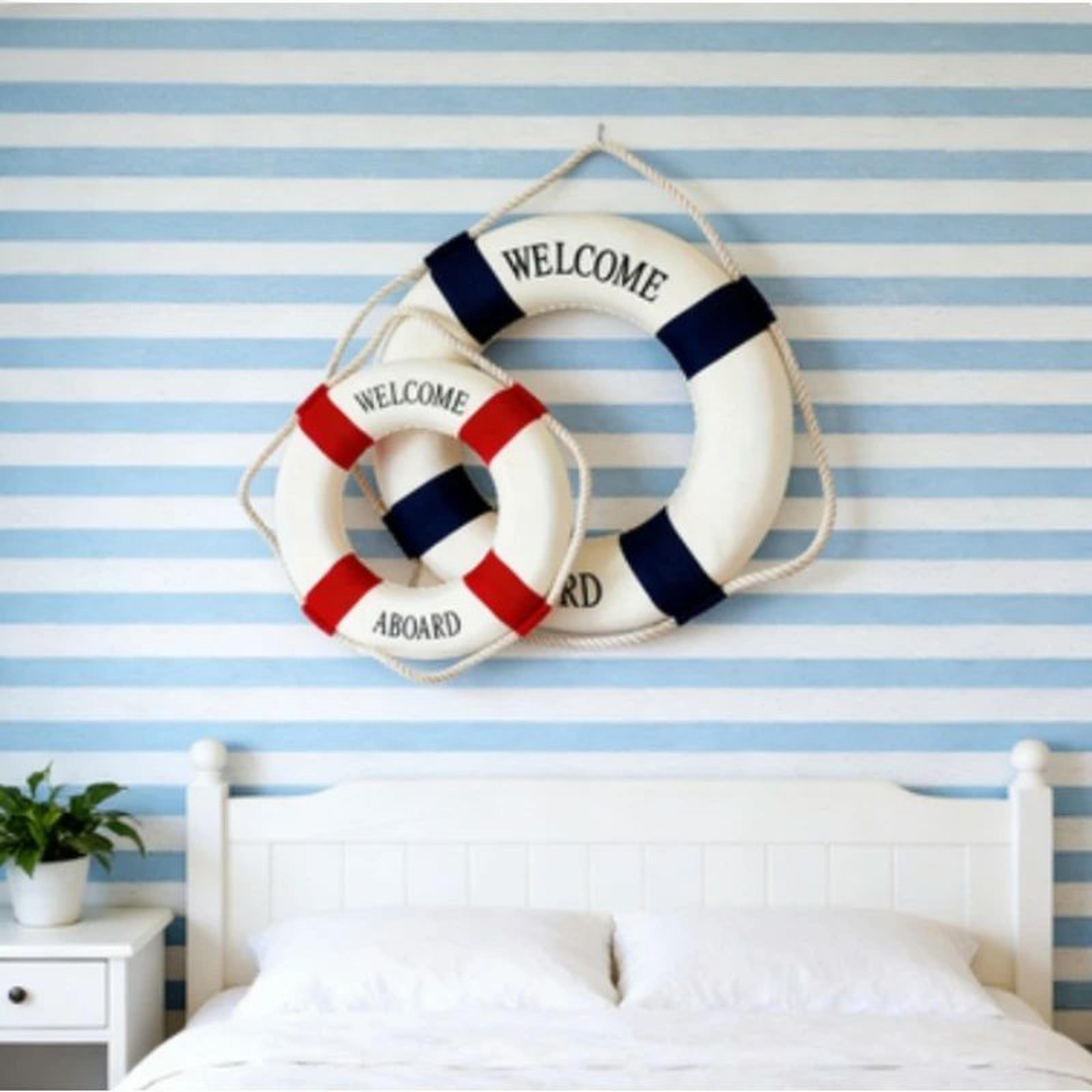 nautical life buoy decor