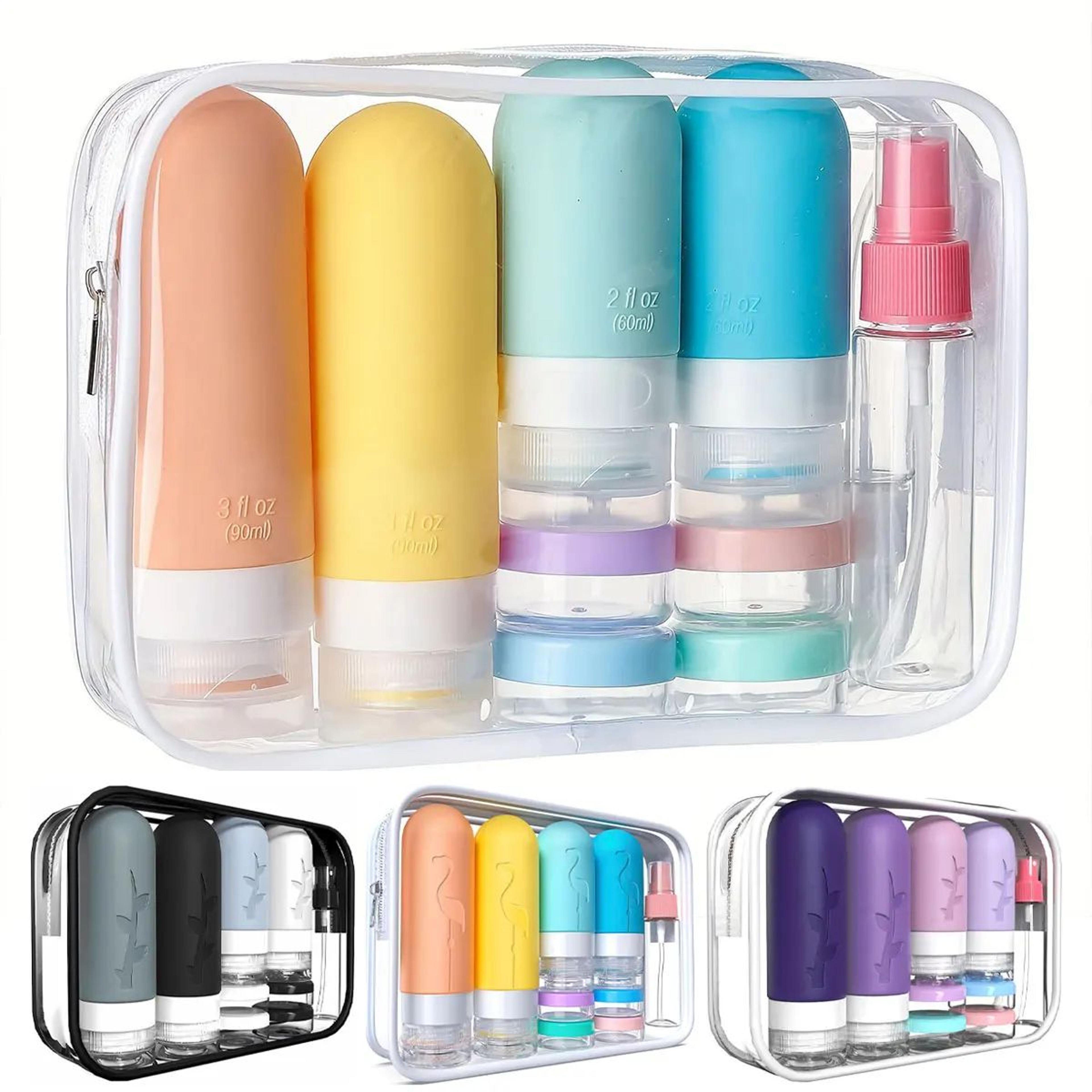 leakproof silicone travel bottle set