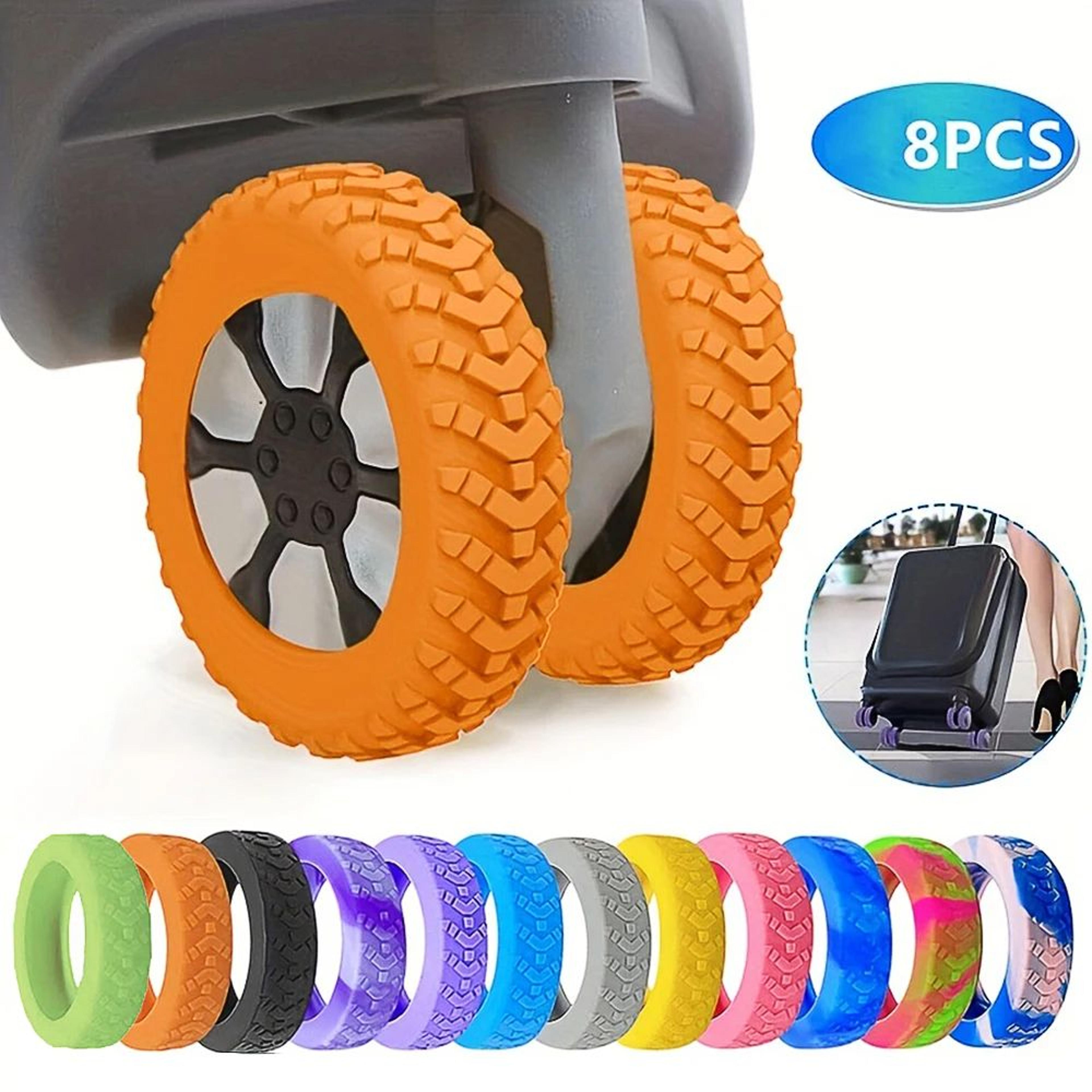silicone luggage wheel cover set