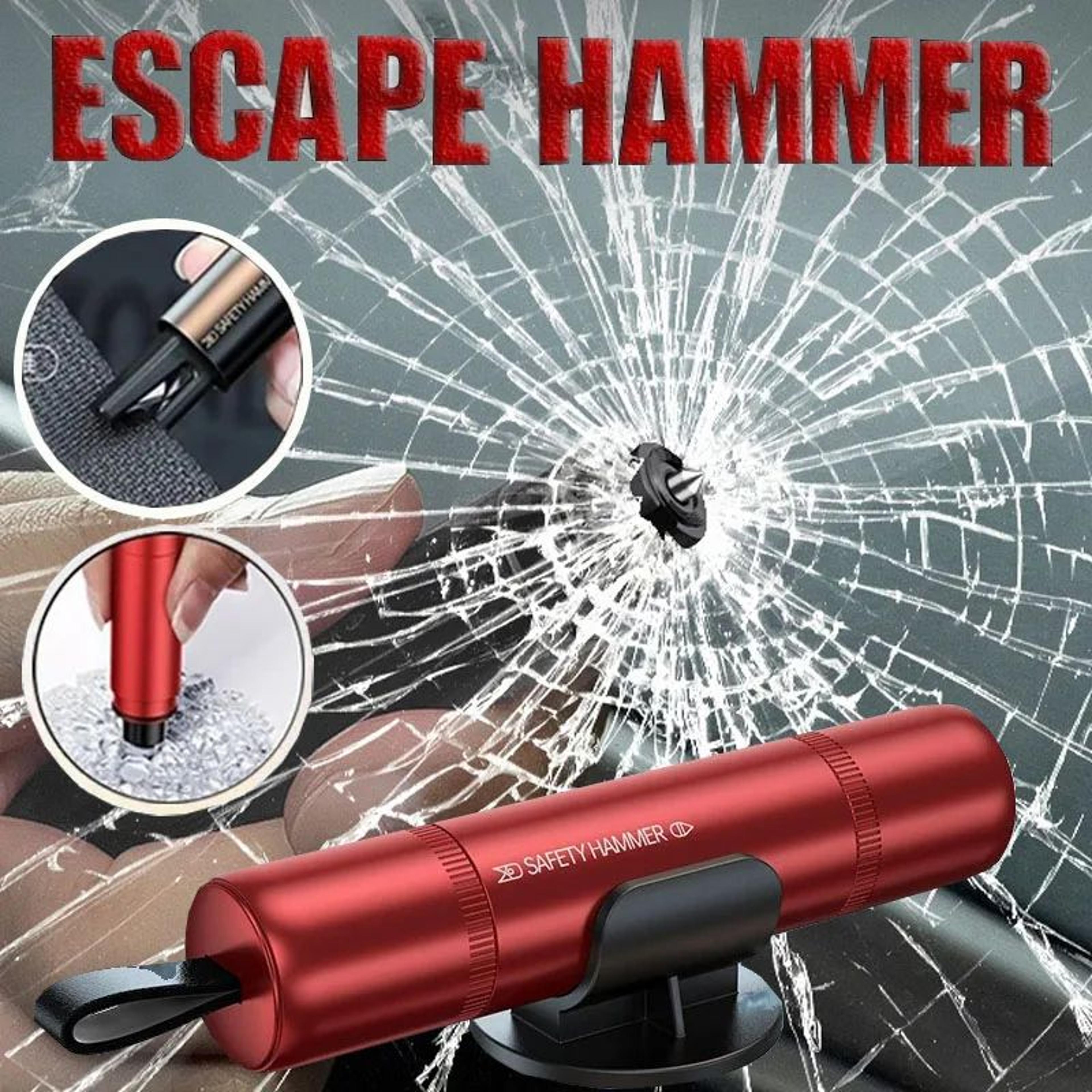 2 in 1 car emergency safety hammer