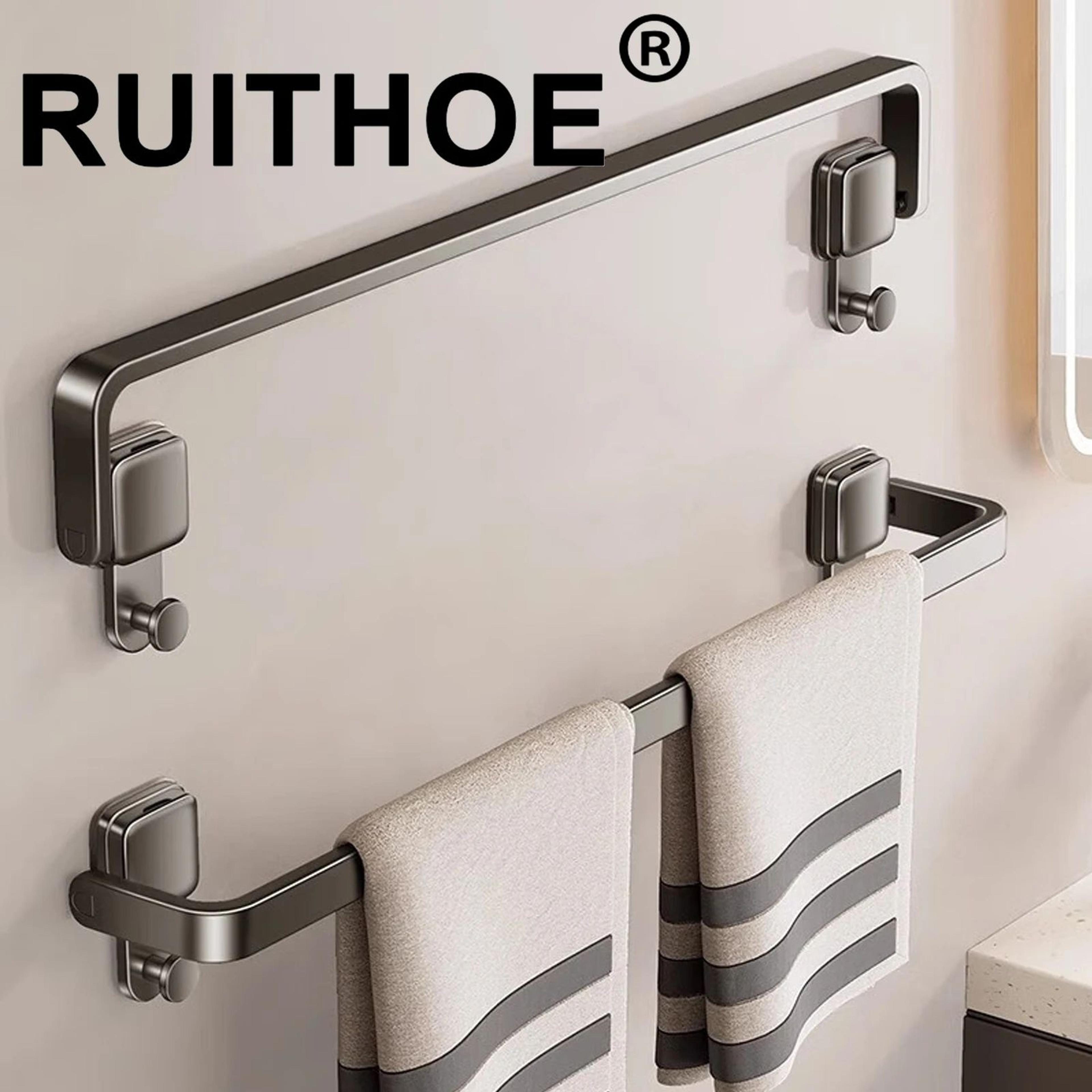 suction cup folding bathroom towel rack