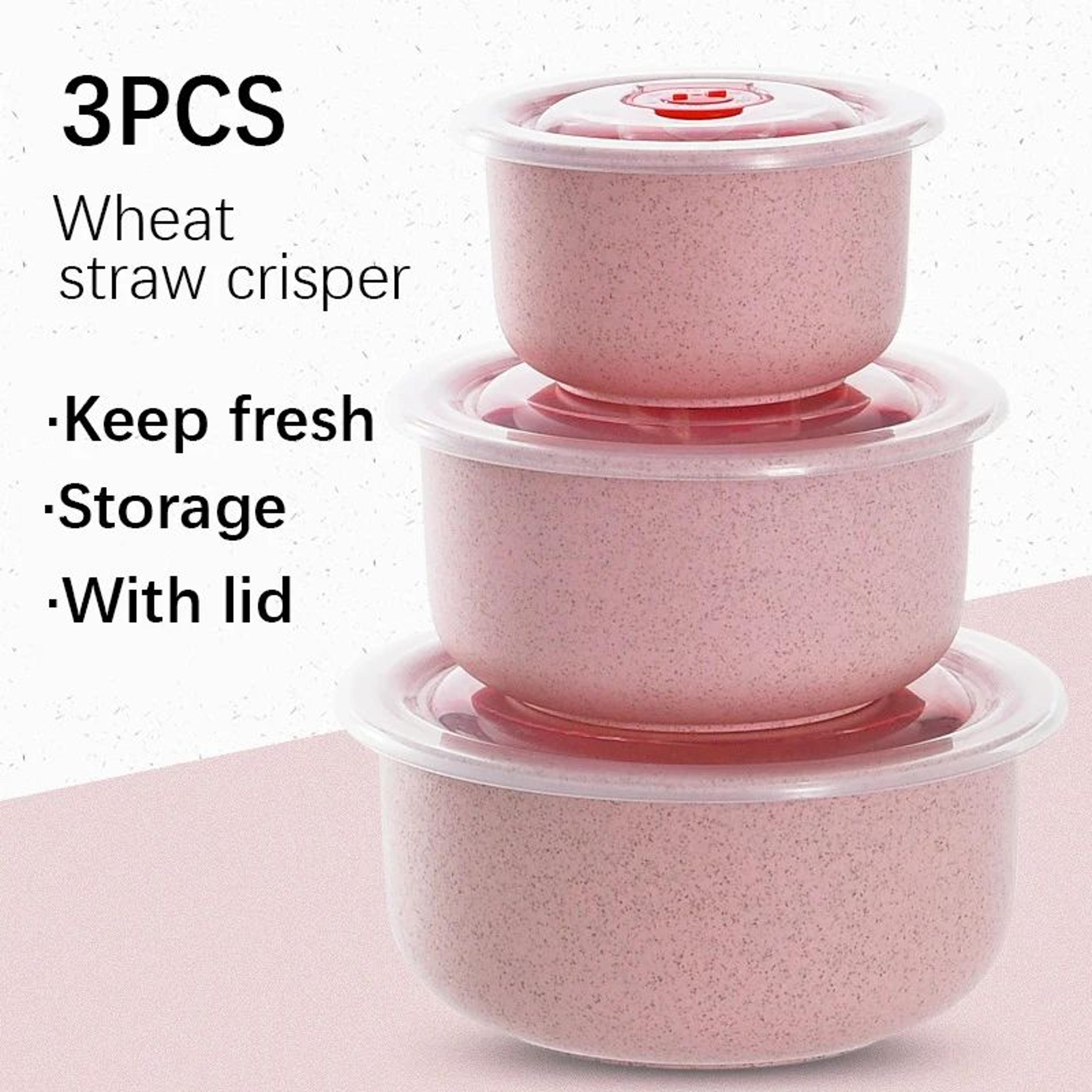 wheat straw microwave safe lunch bowl set