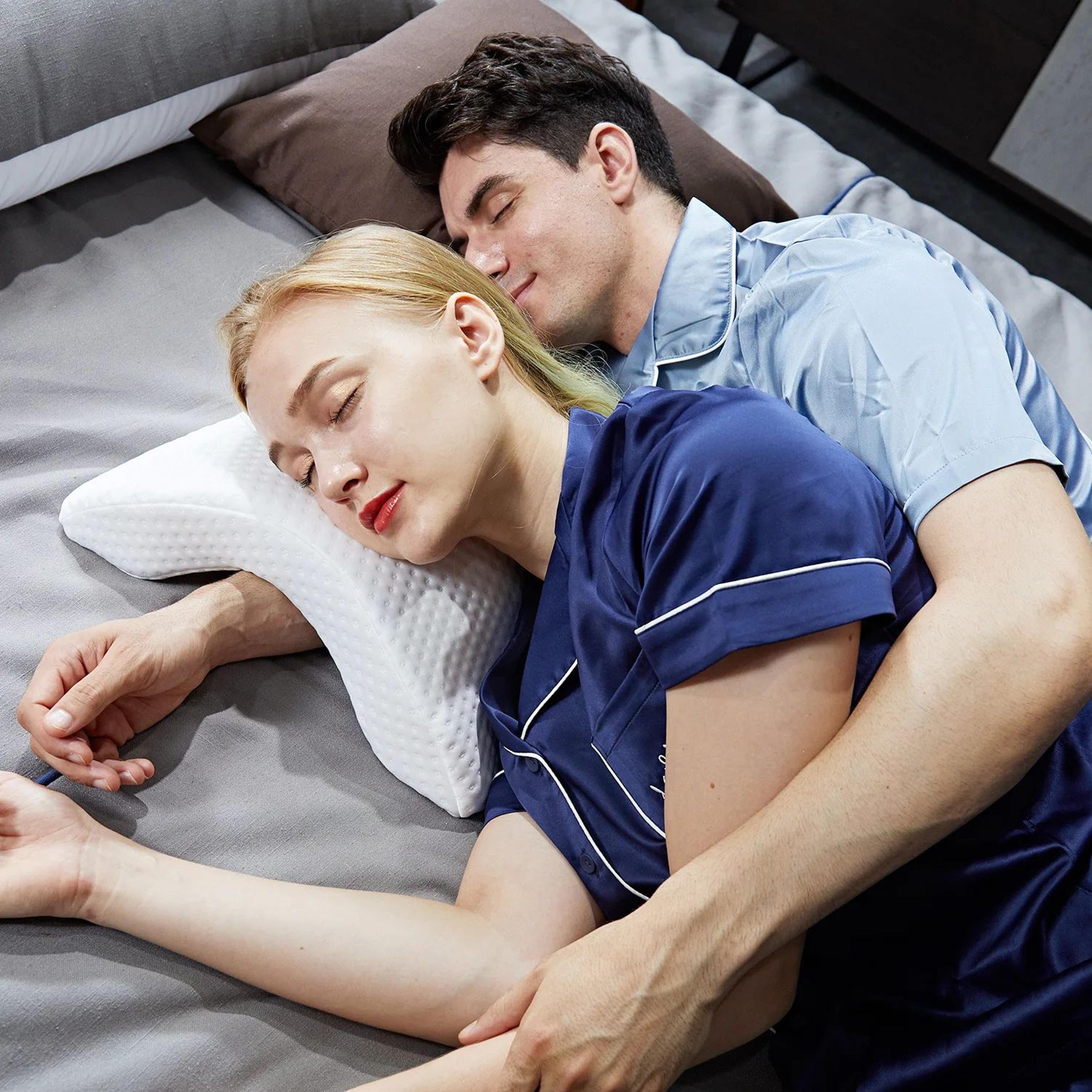 memory foam arm cuddle sleeping pillow
