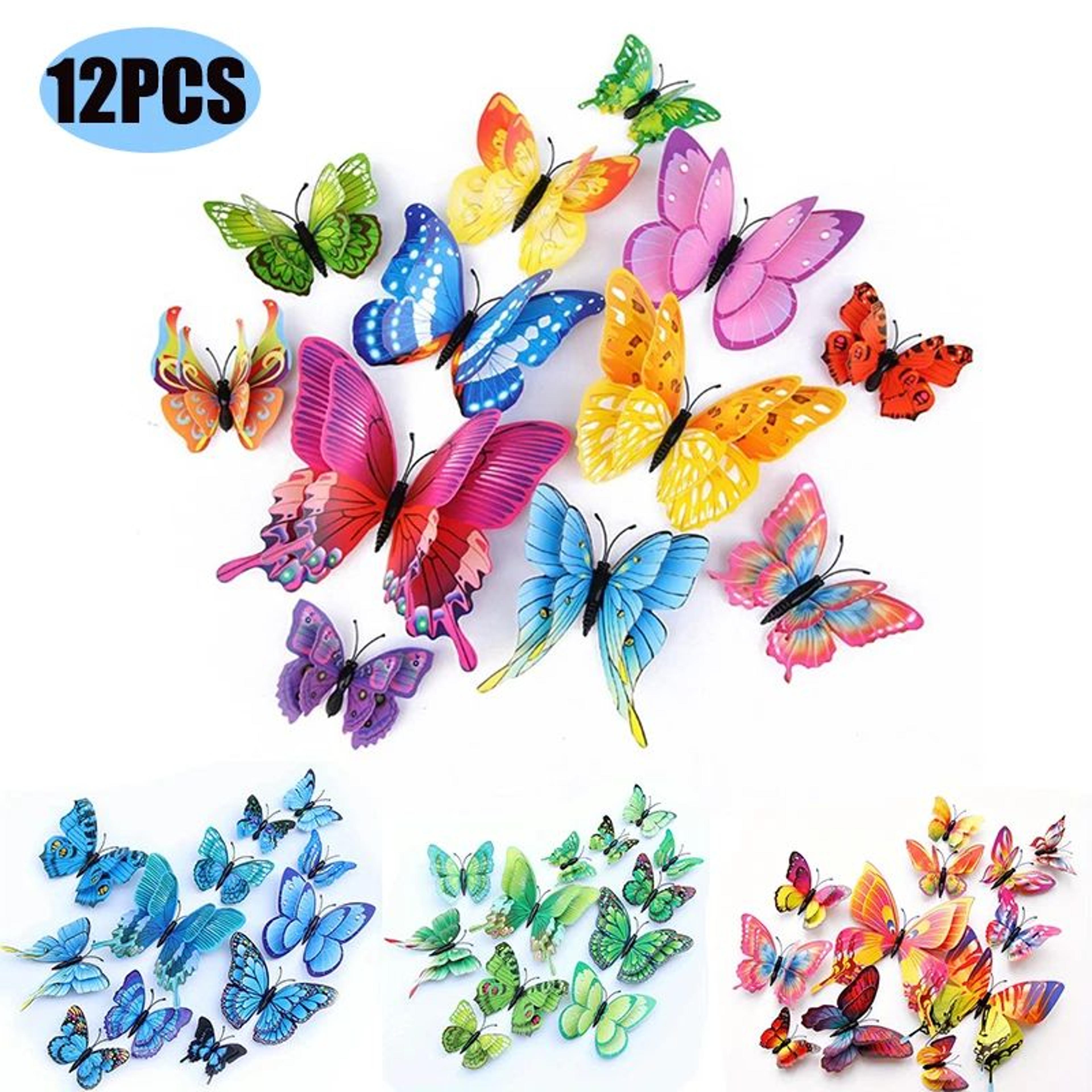 3d butterfly wall decor sticker set