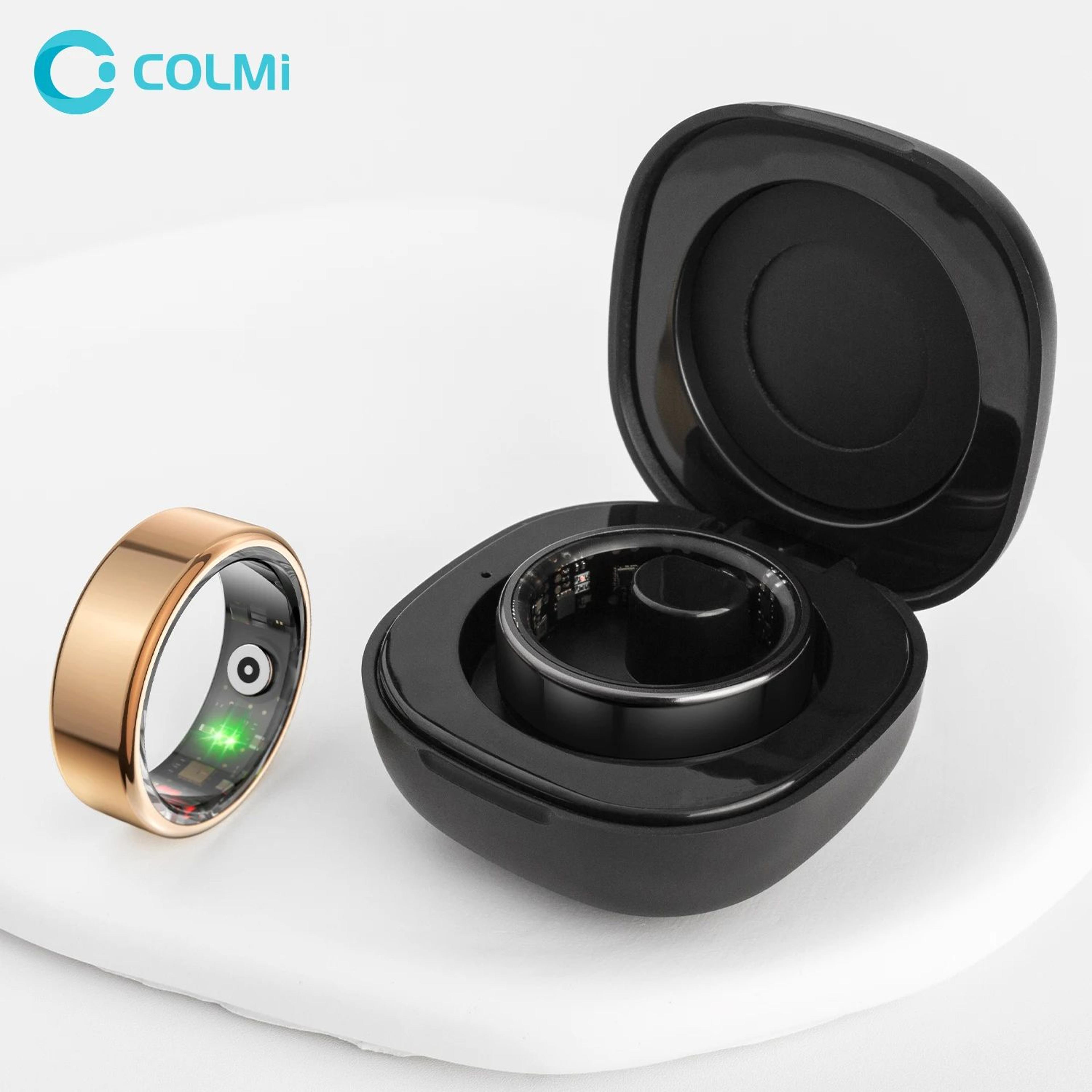 colmi r02 smart health ring with charging case