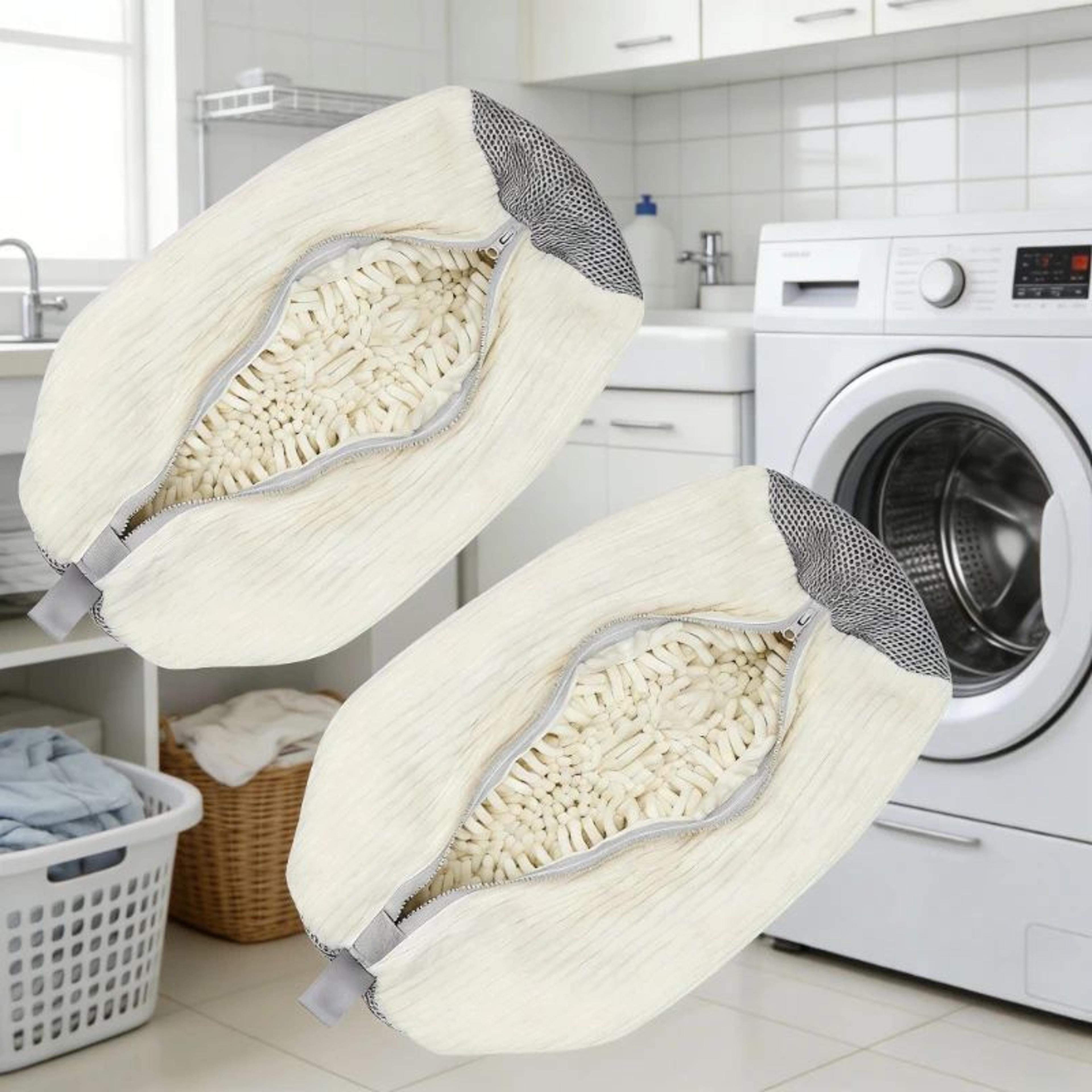 reusable shoe laundry cleaning bag