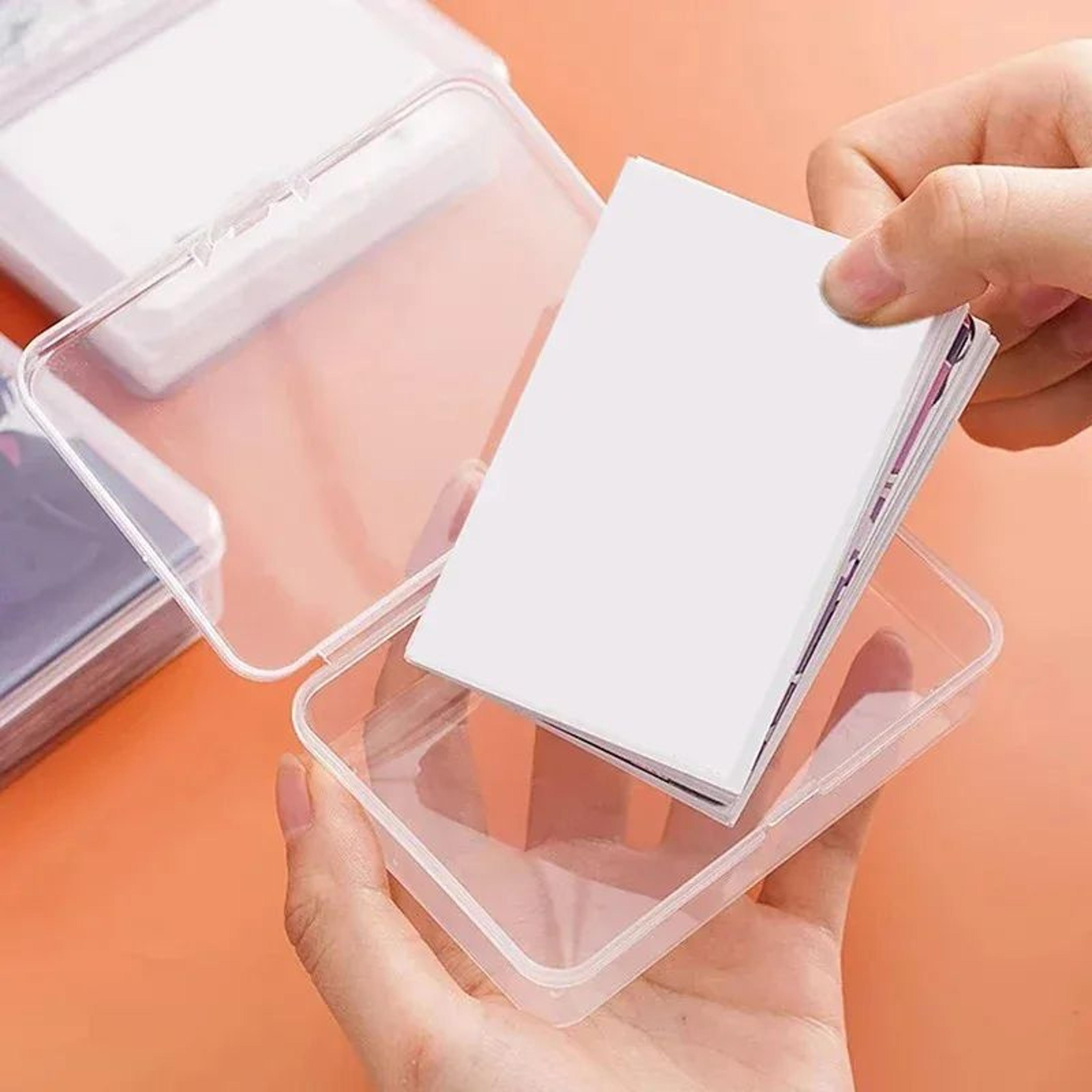 transparent playing card storage boxes