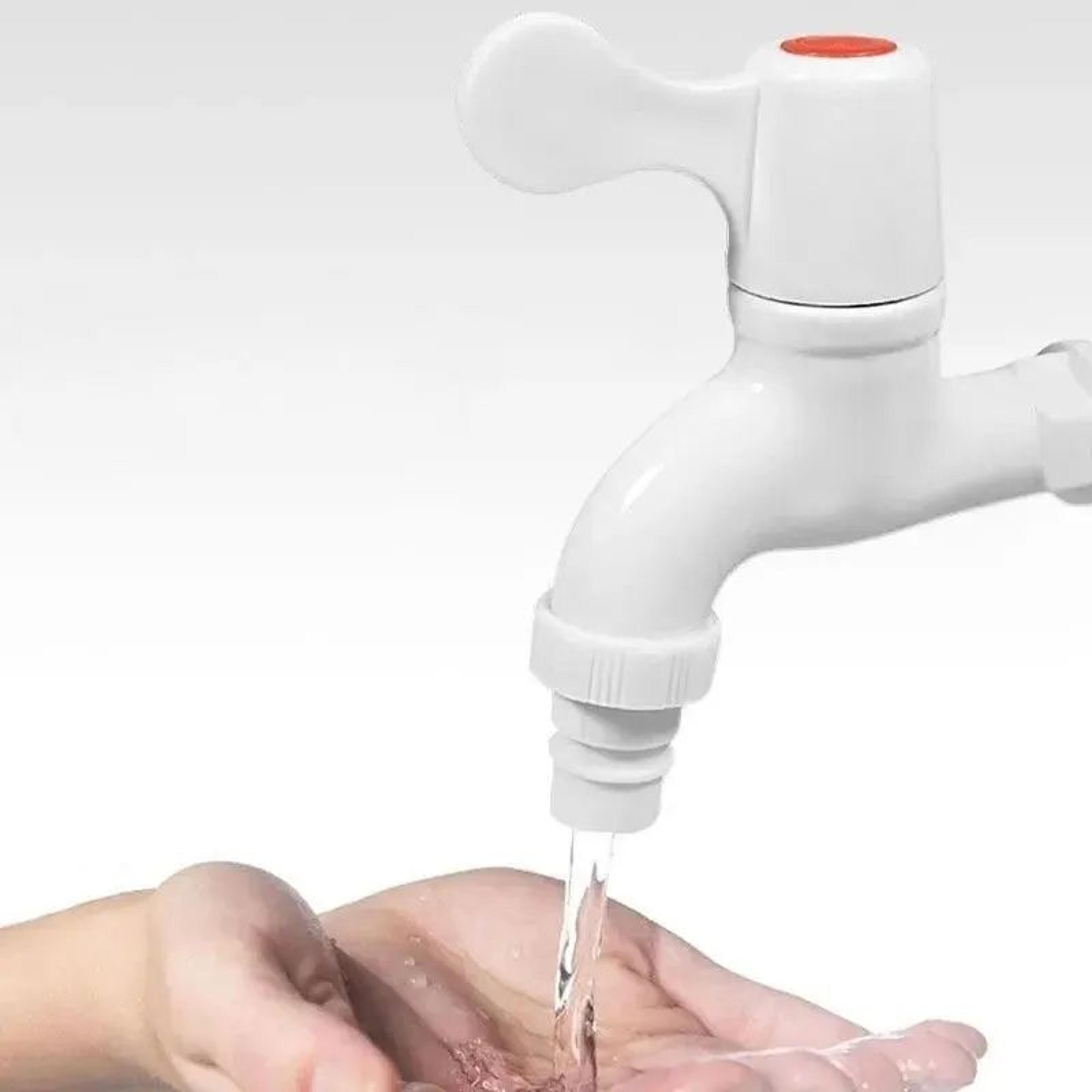 bathroom sink plastic water faucet