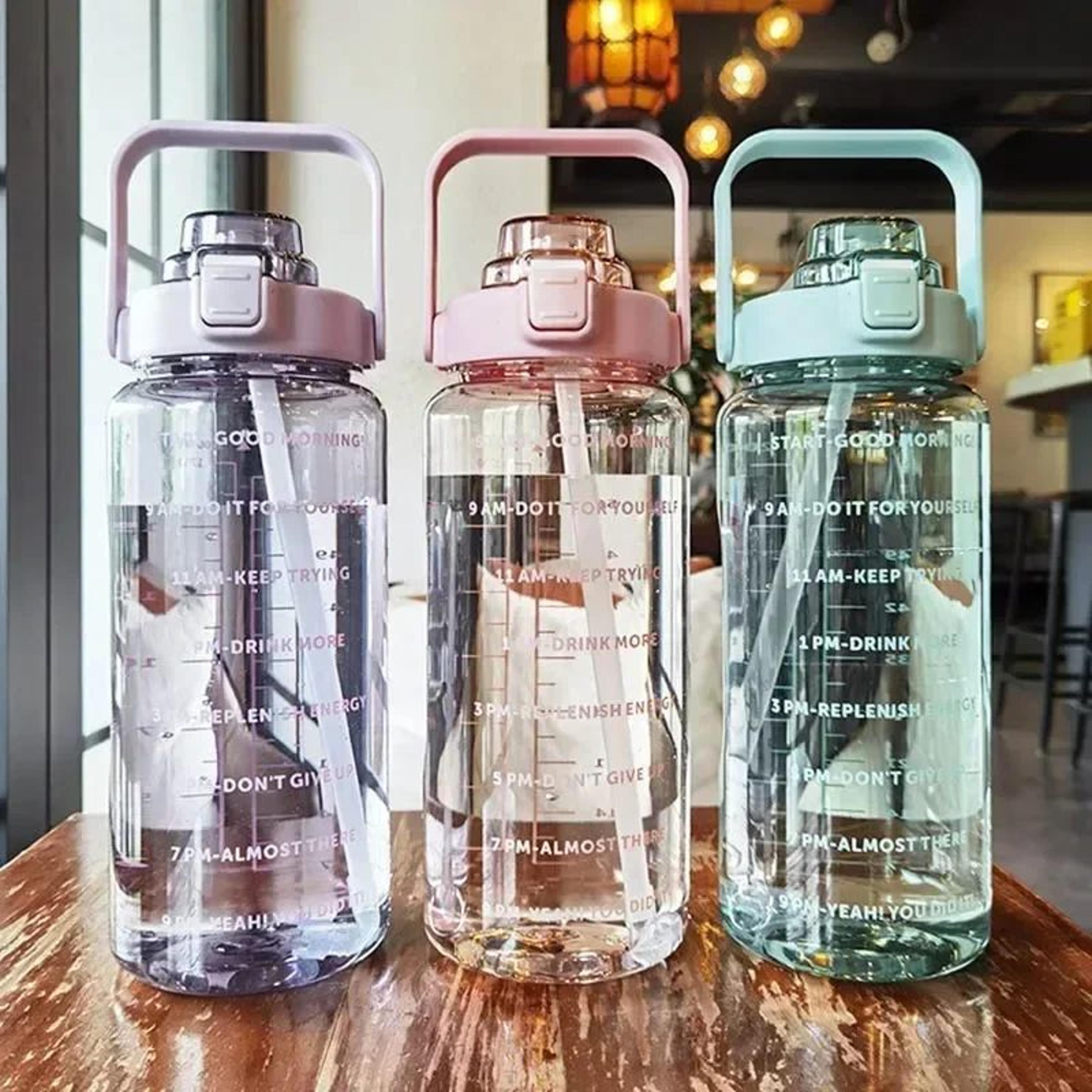 2l time marker sports water bottle