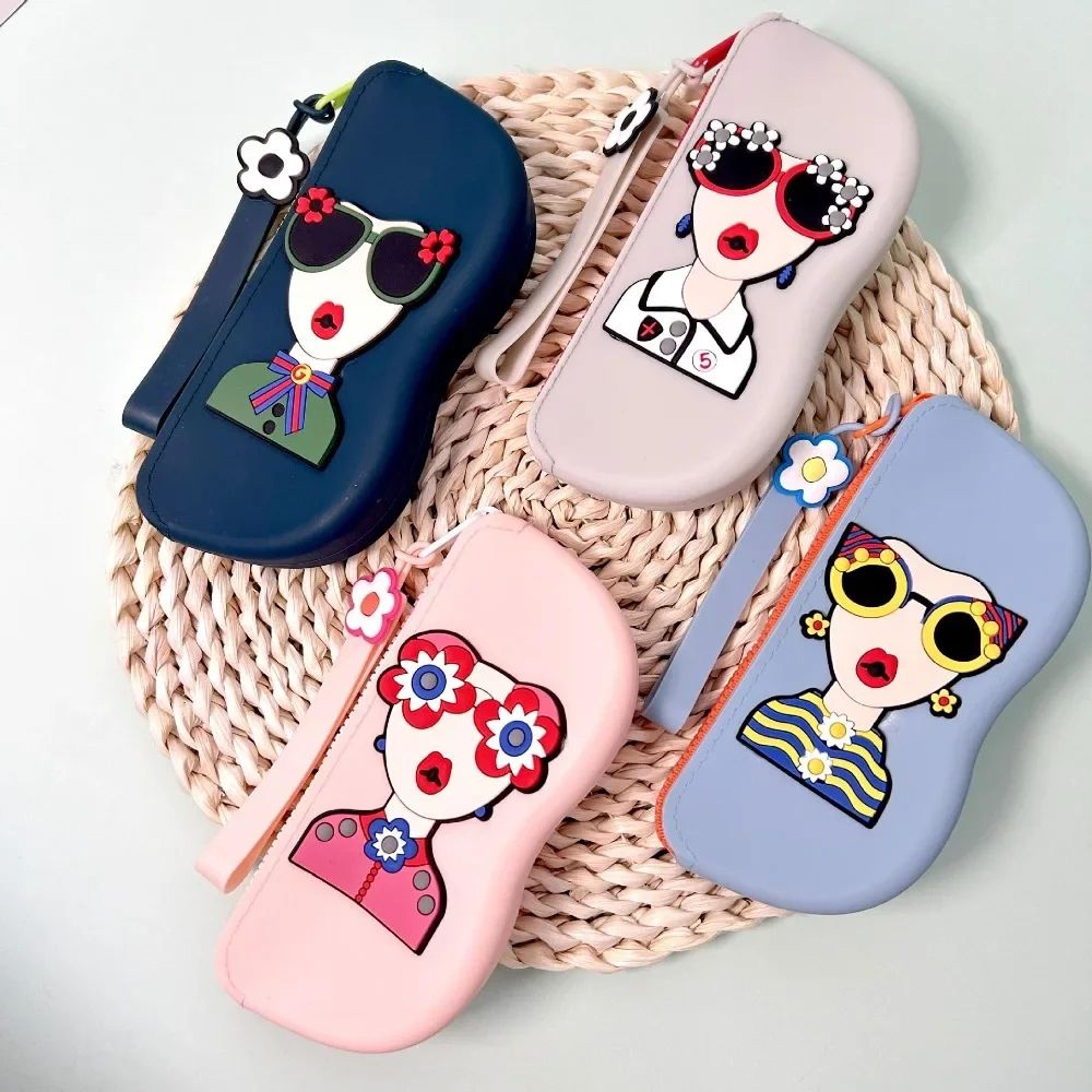 portable waterproof silicone glasses pouch