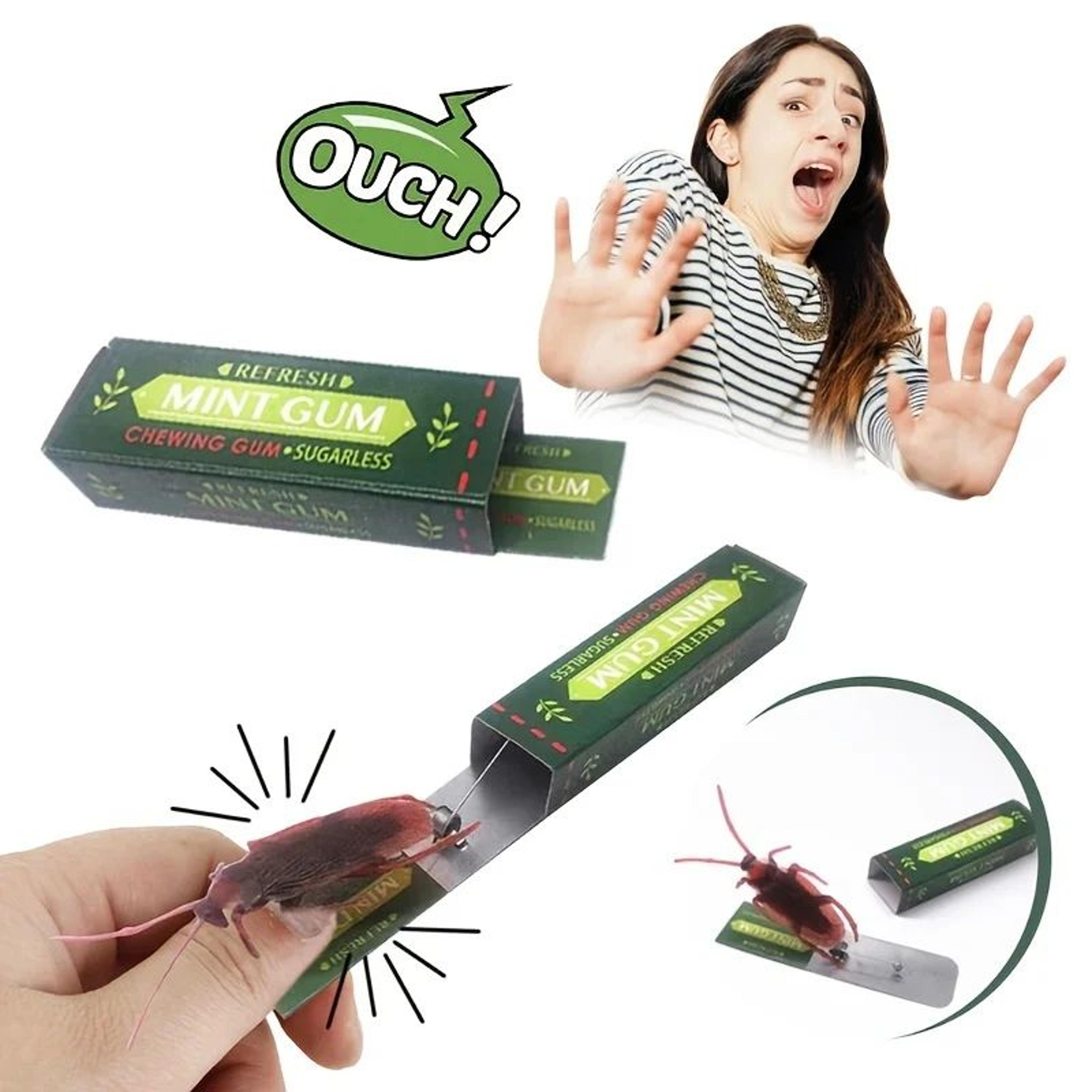 cockroach prank chewing gum toy