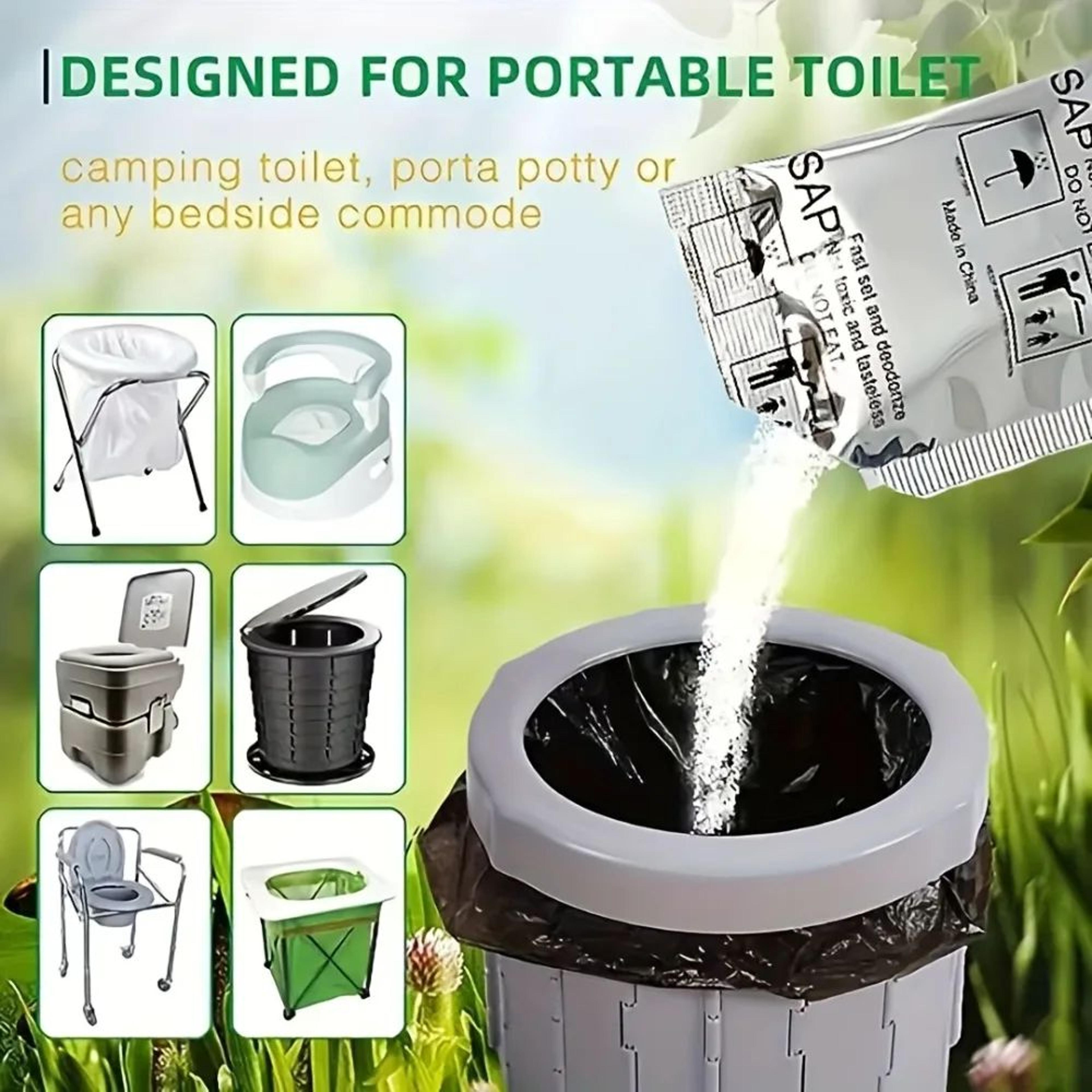 portable camping toilet deodorizer gel packs