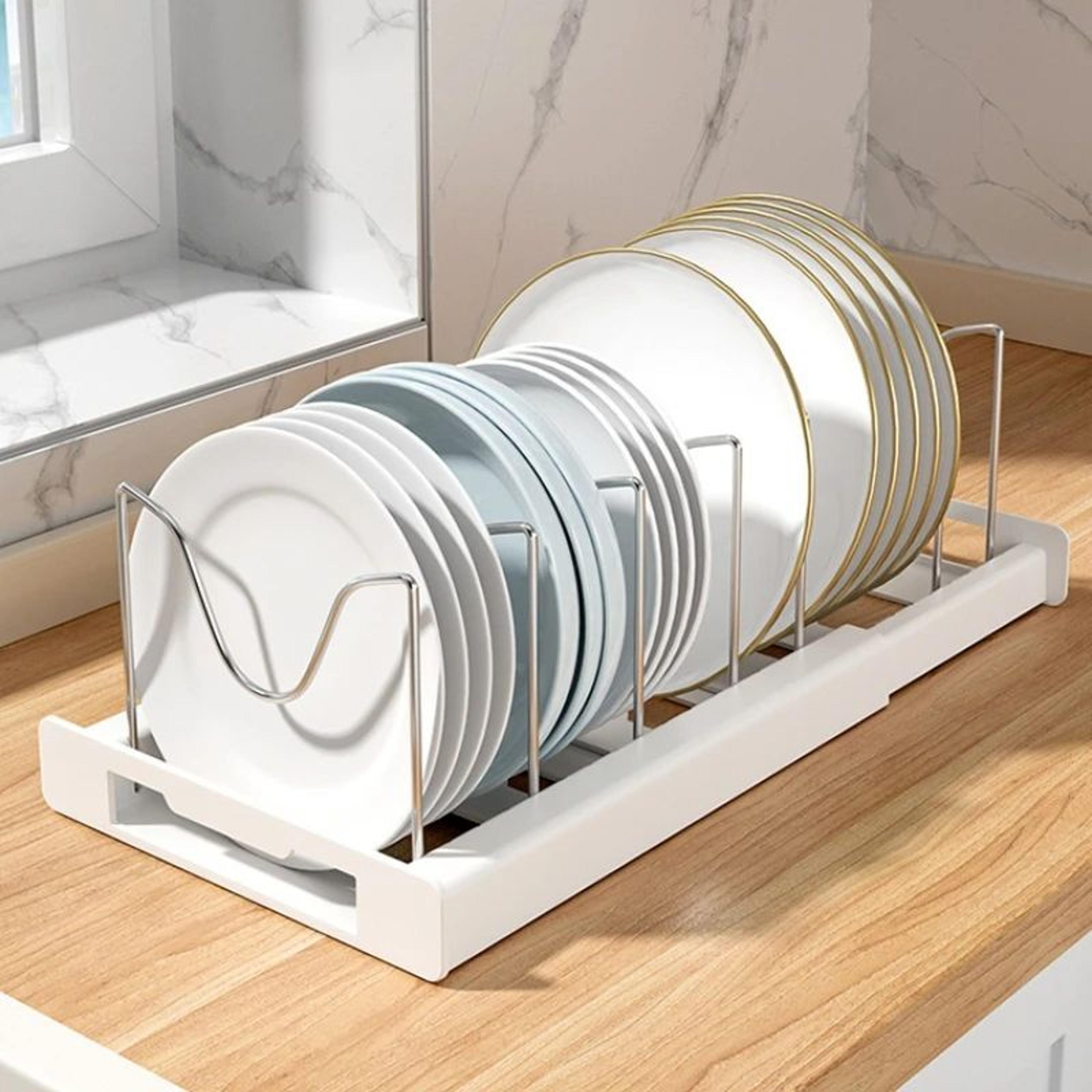 foldable kitchen pot lid storage rack