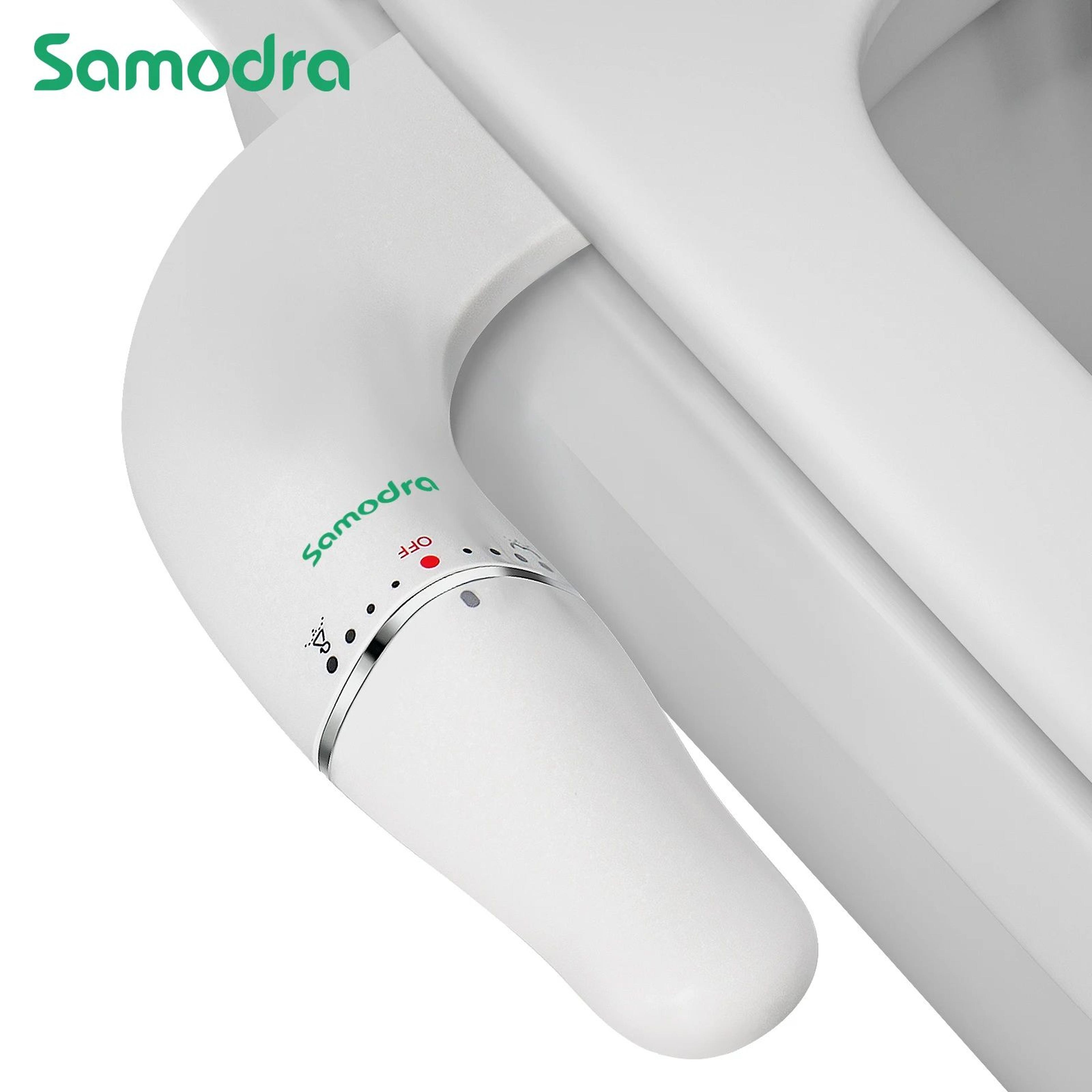ultra slim dual nozzle bidet toilet attachment