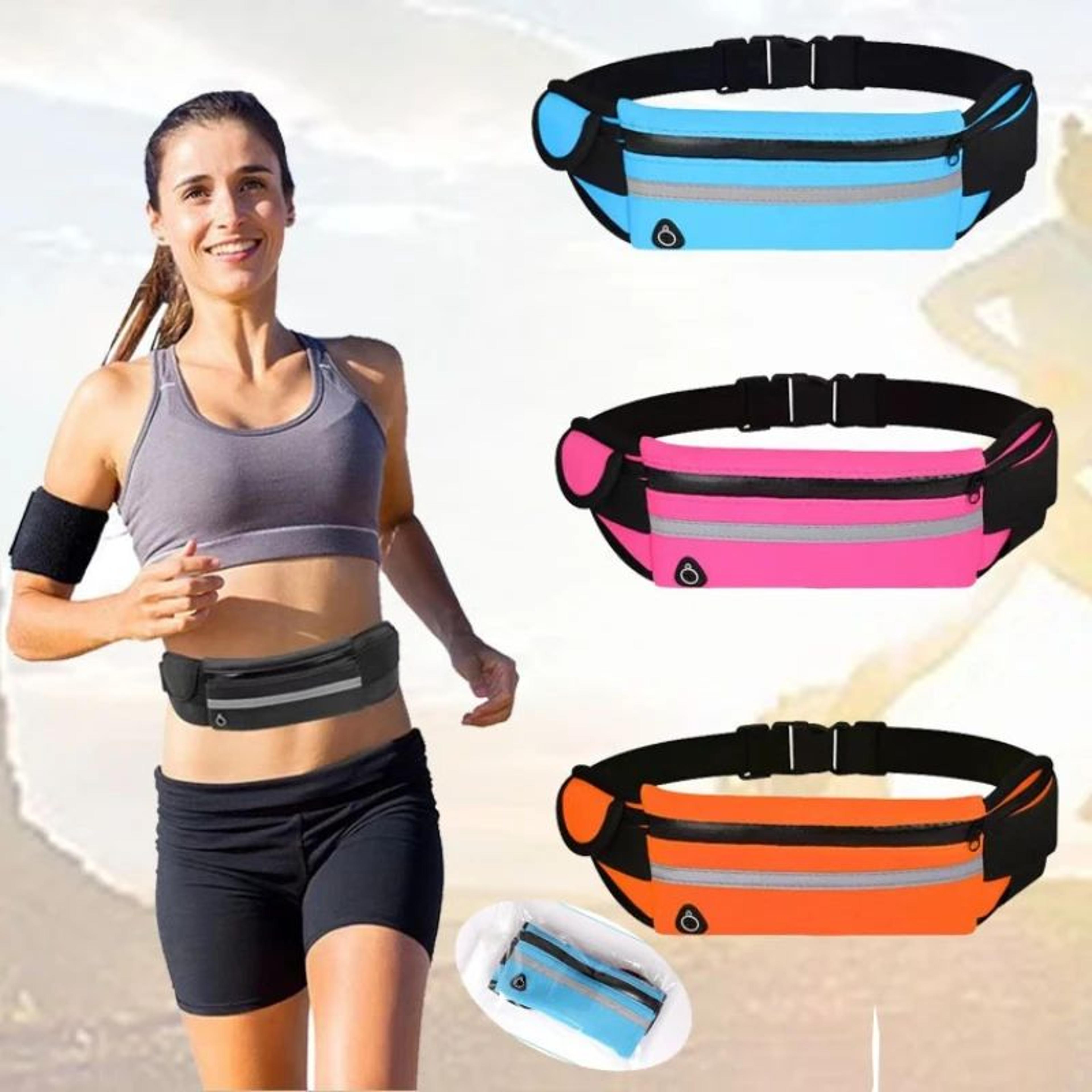 waterproof shockproof sports waist bag with phone and bottle holder