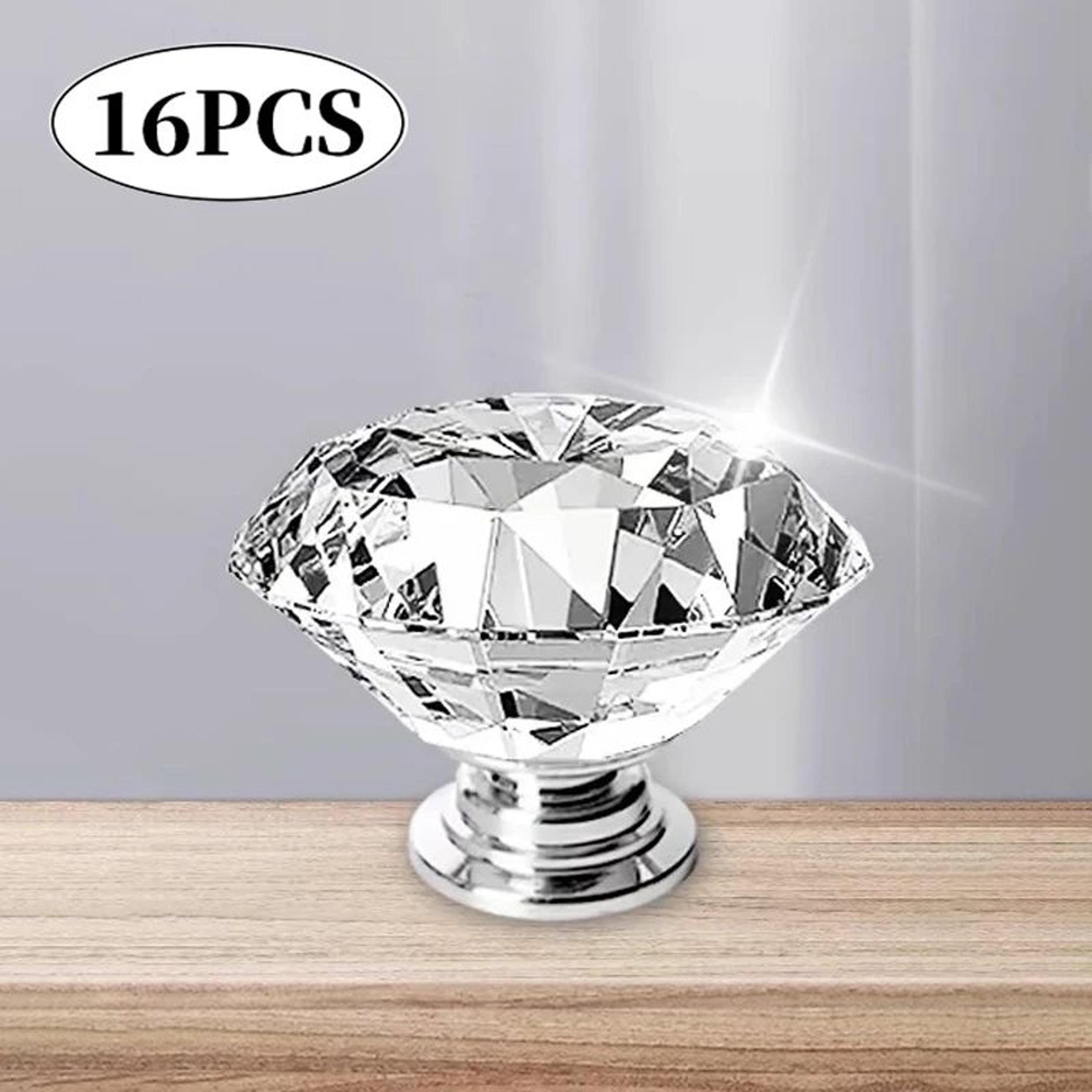 crystal diamond cabinet knob set