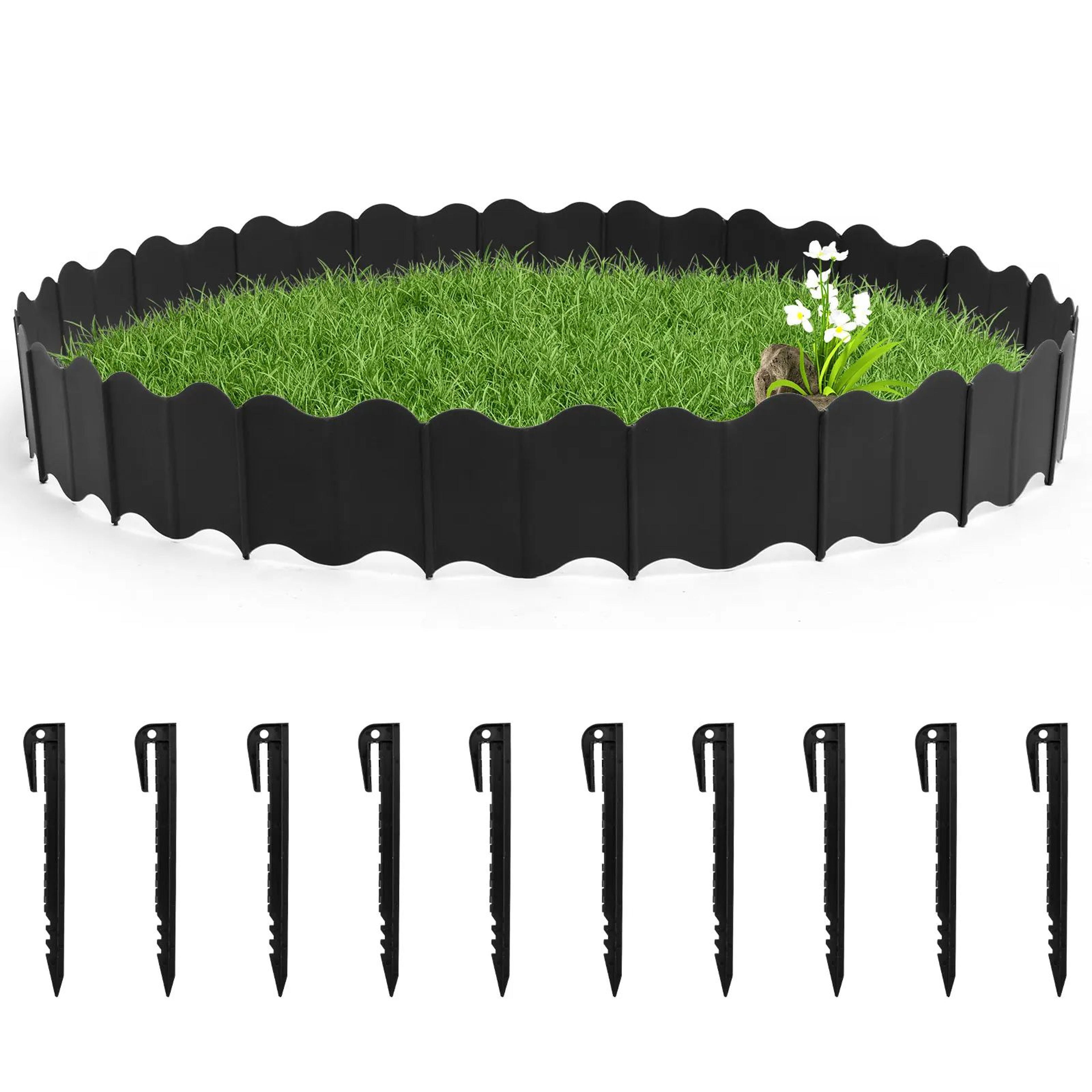 garden lawn edging fence border