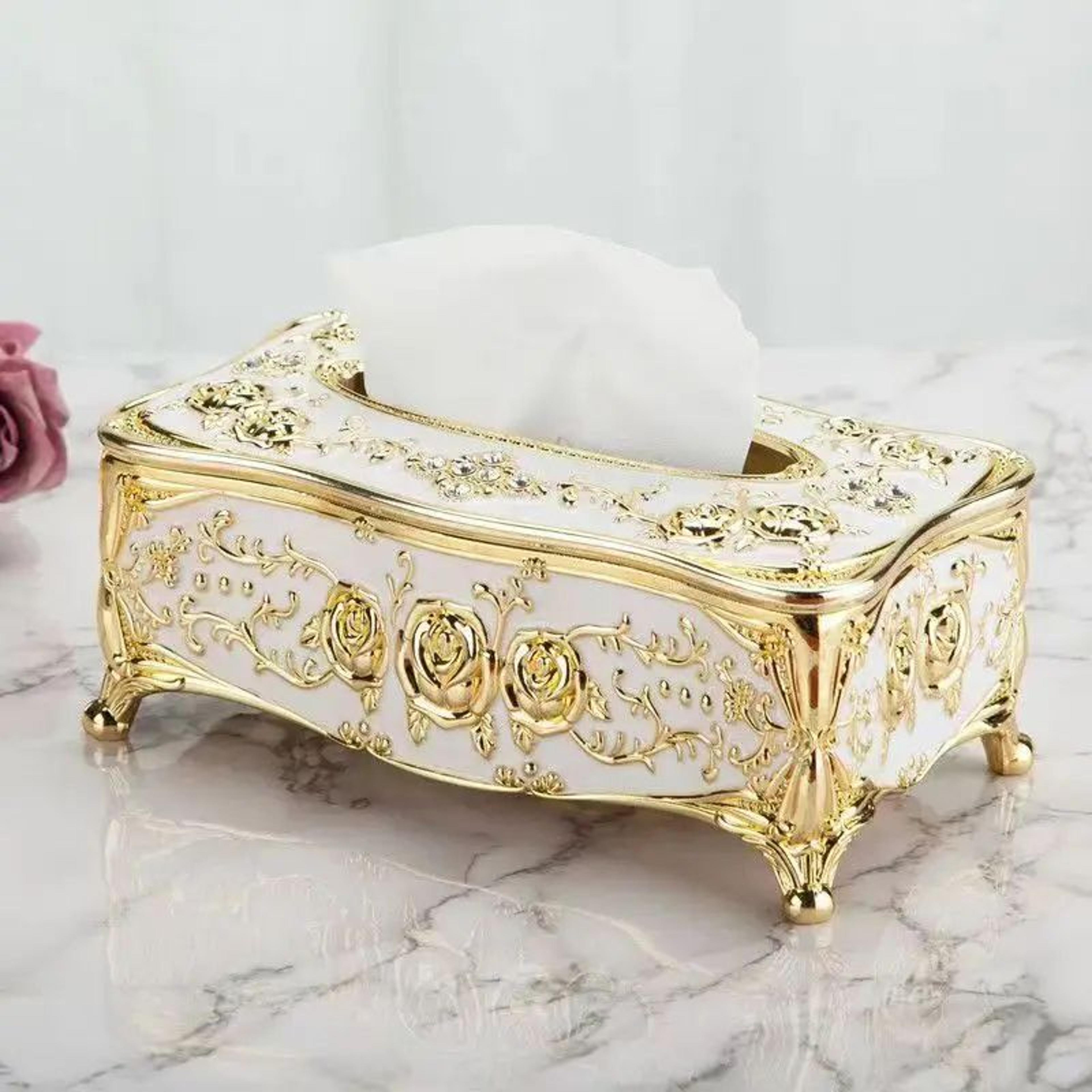 european style tissue storage box