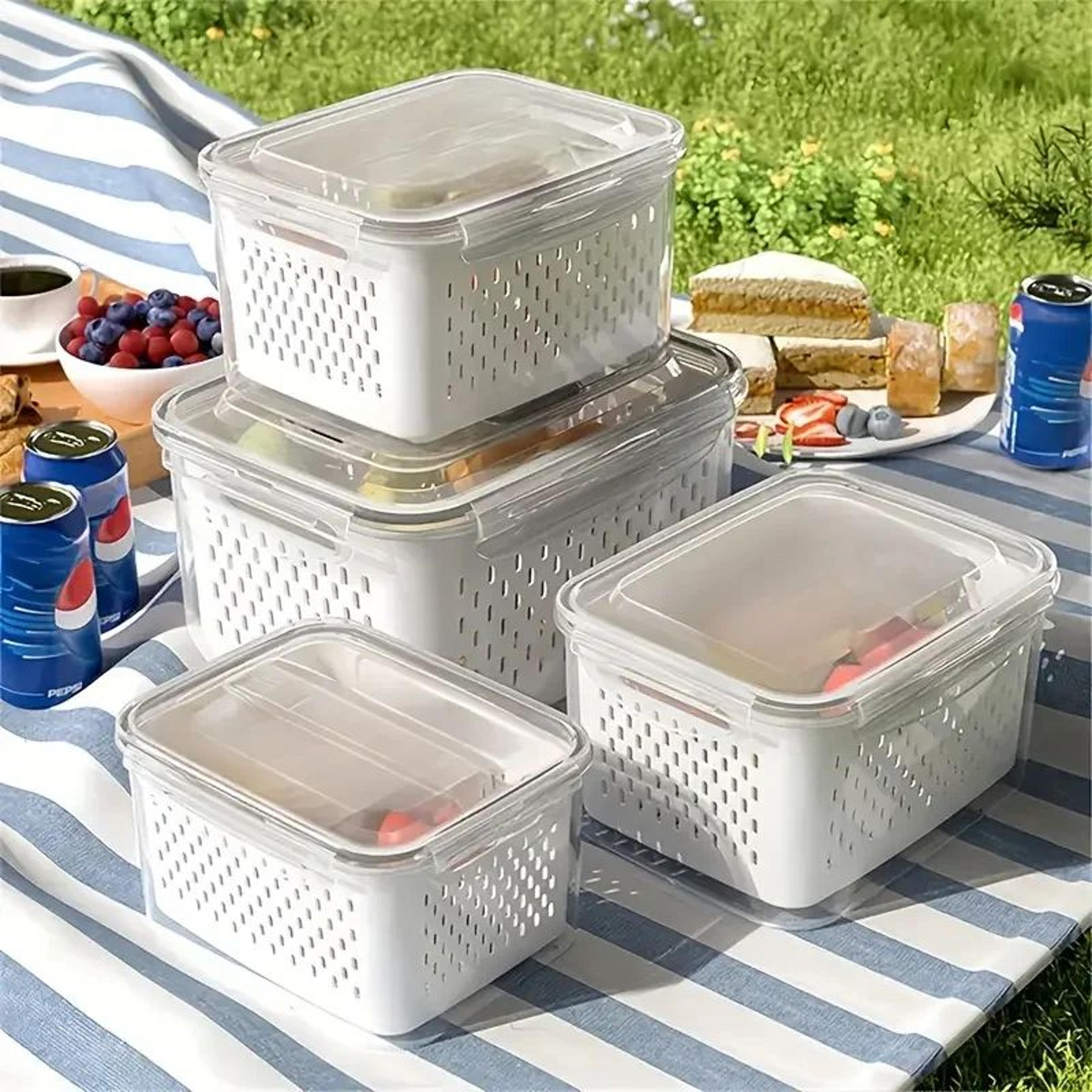 9 piece food storage container set