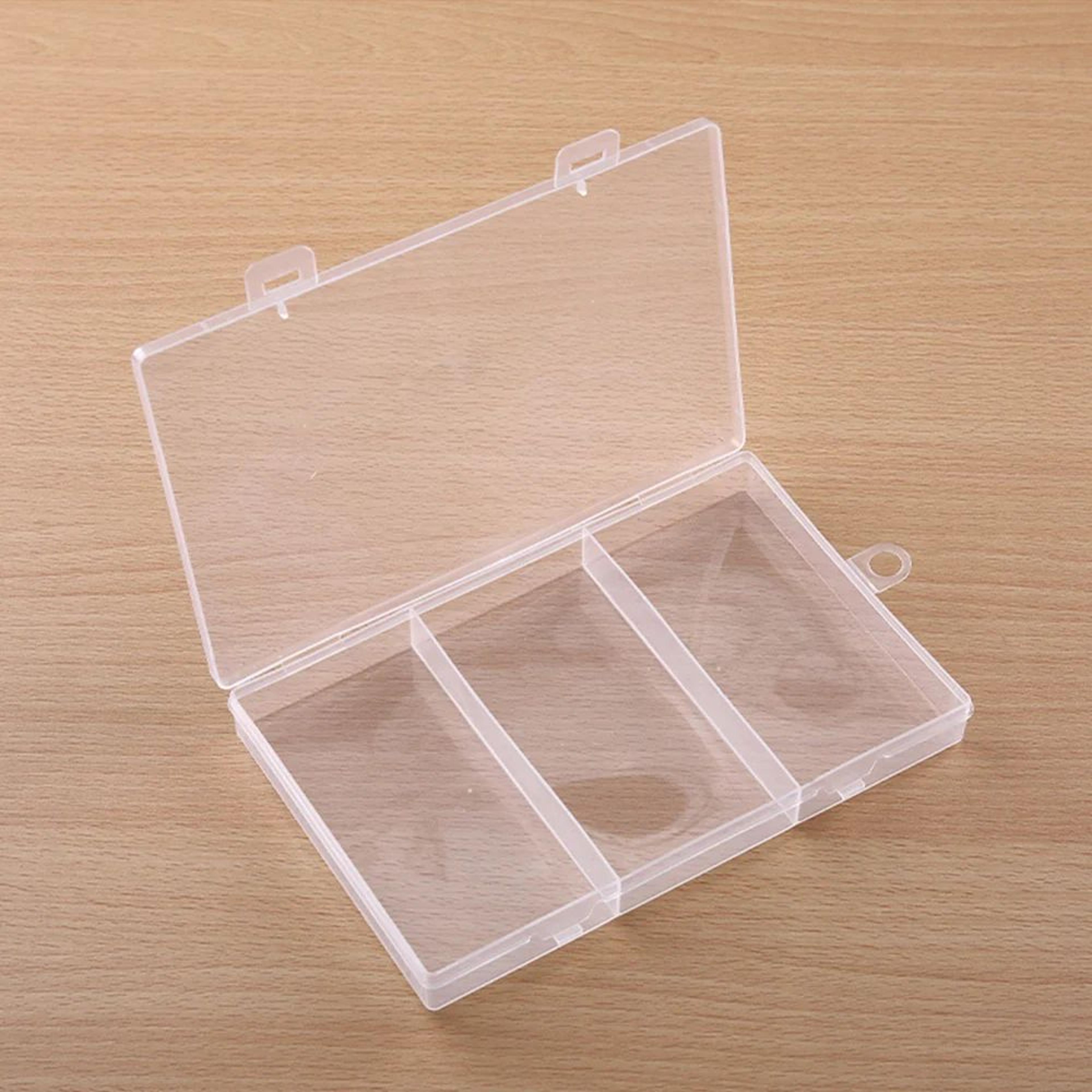 transparent plastic jewelry and craft storage box
