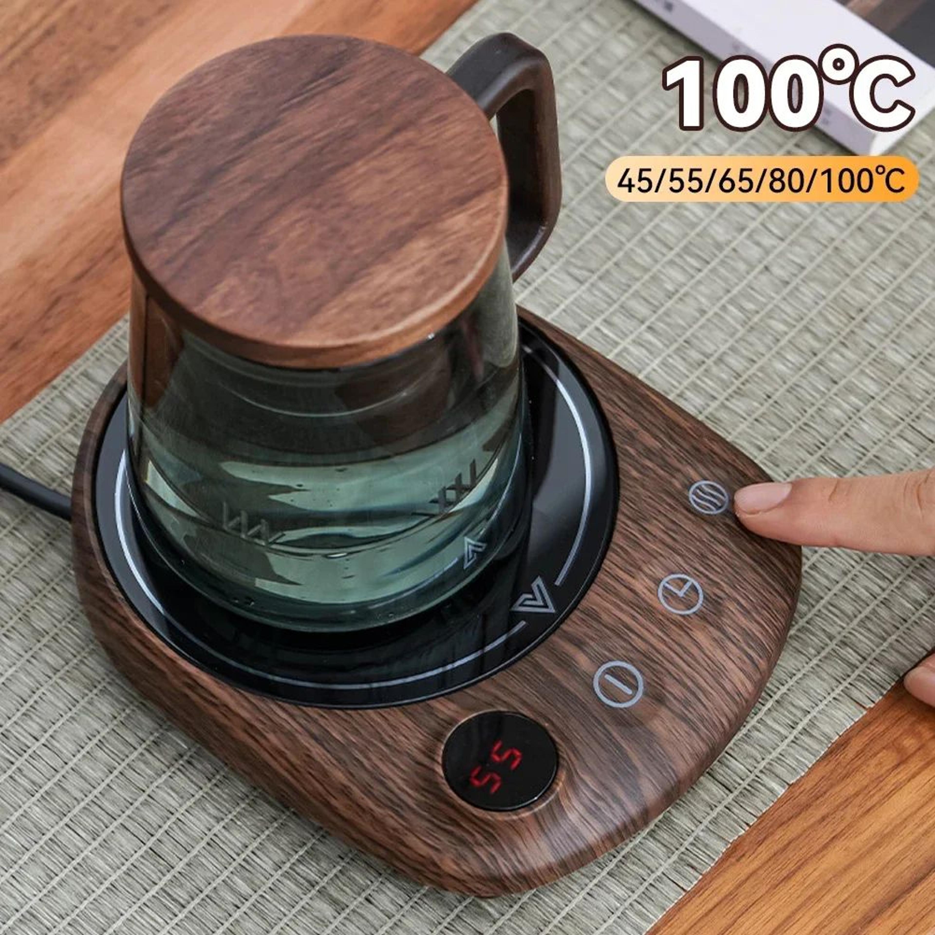 smart electric mug warmer with timer