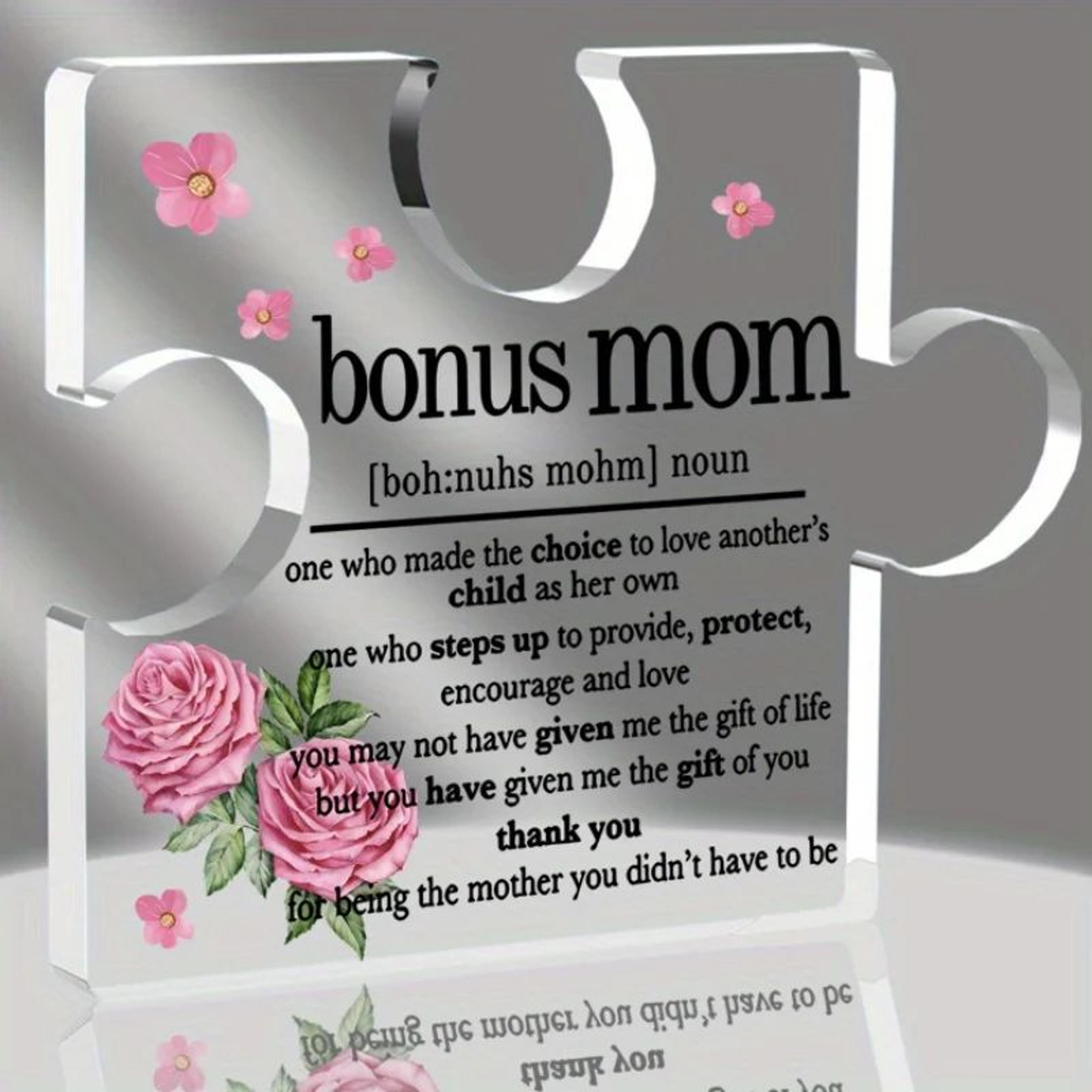 bonus mom appreciation photo plaque