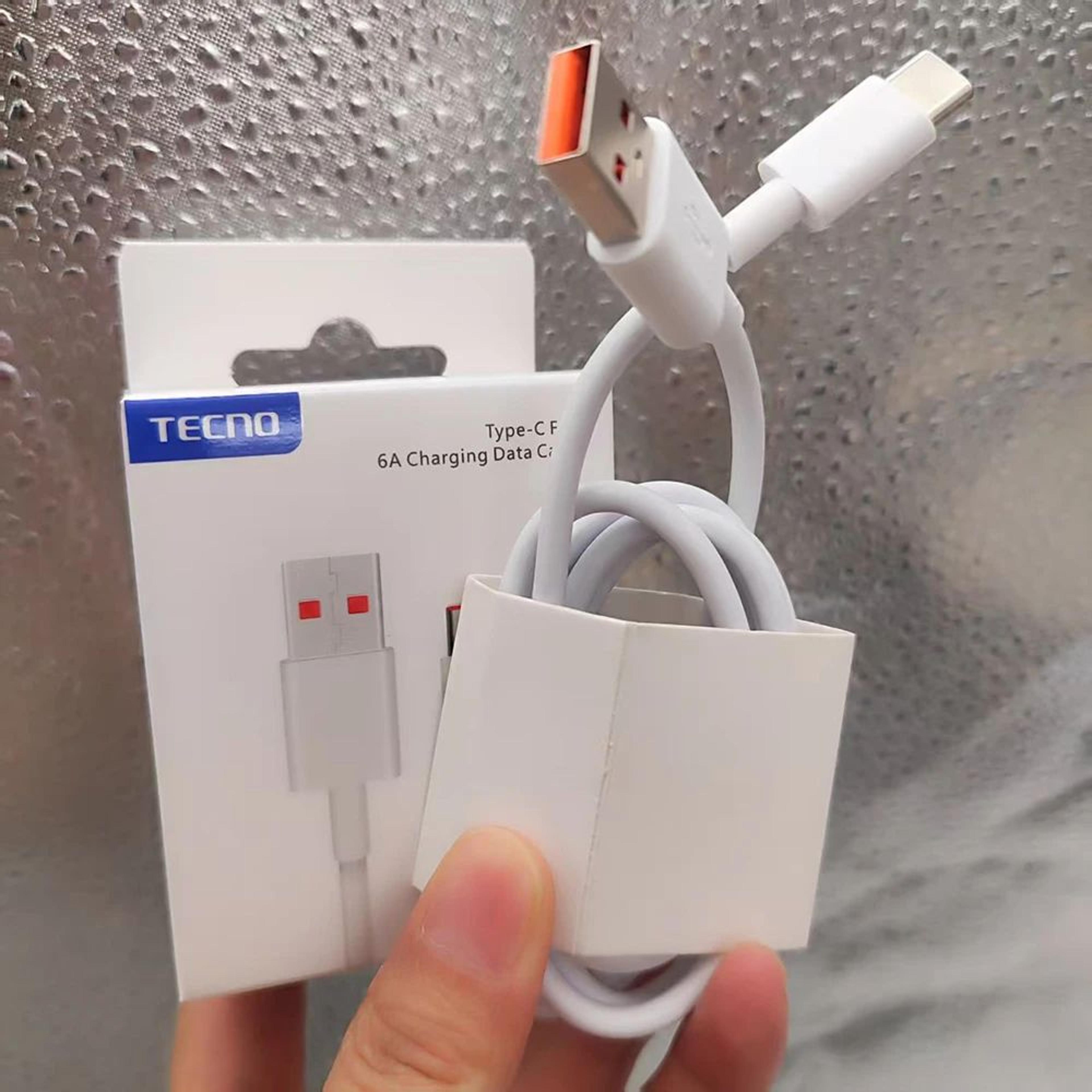 tecno 6a fast charging usb-c cable 100cm for camon pova spark series