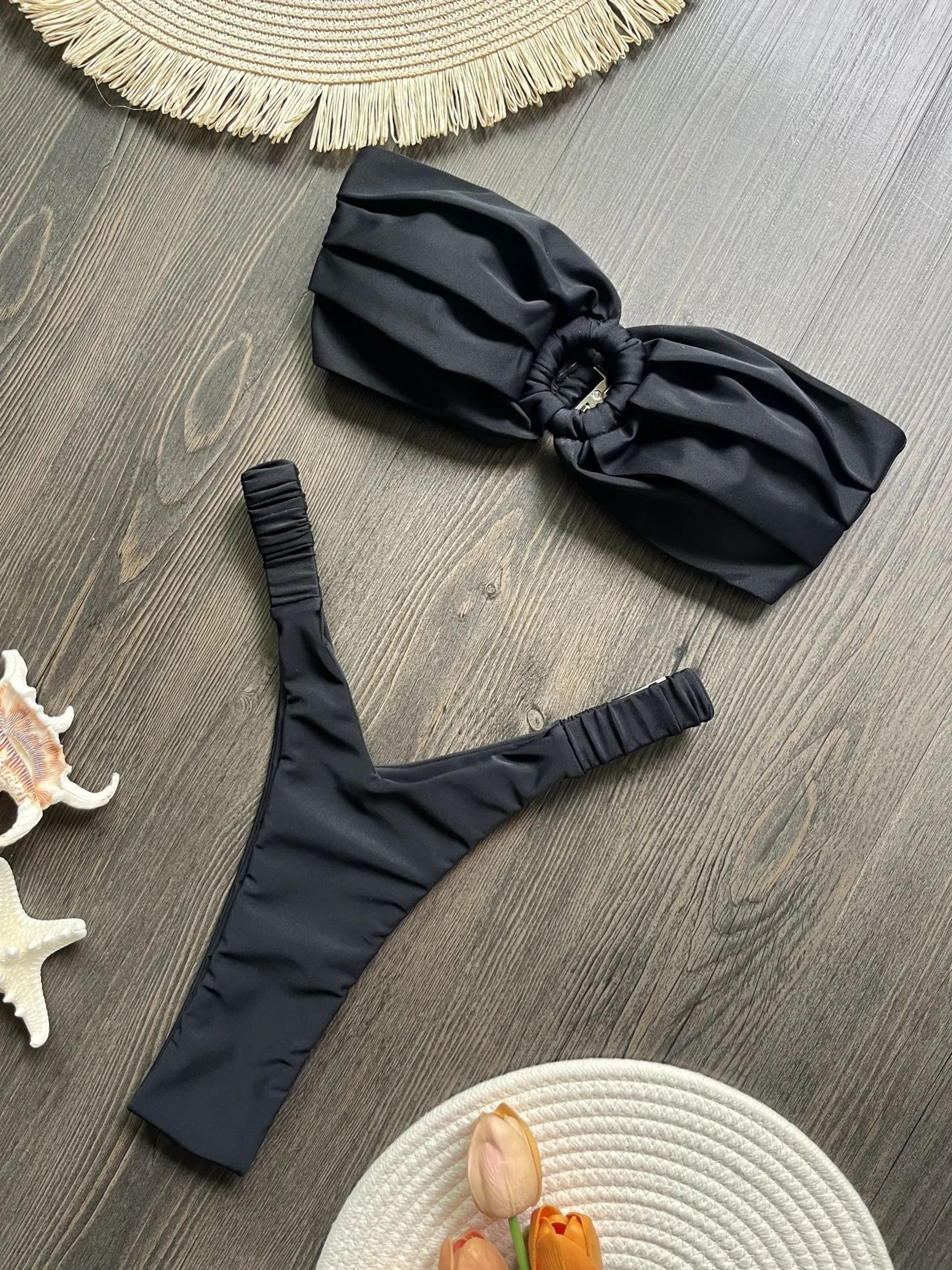 push up micro brazilian thong bikini set