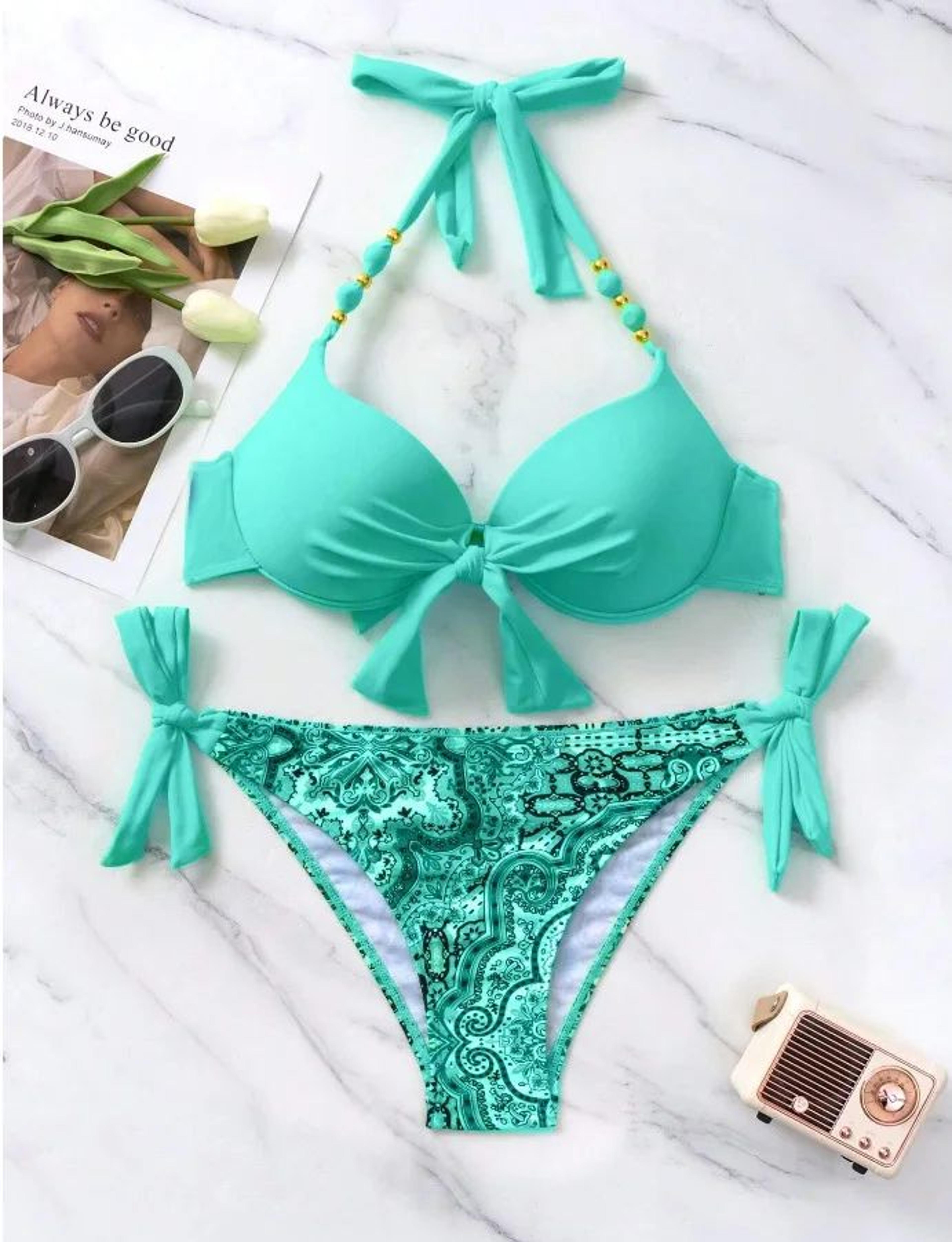 sexy push up thong bikini set for women