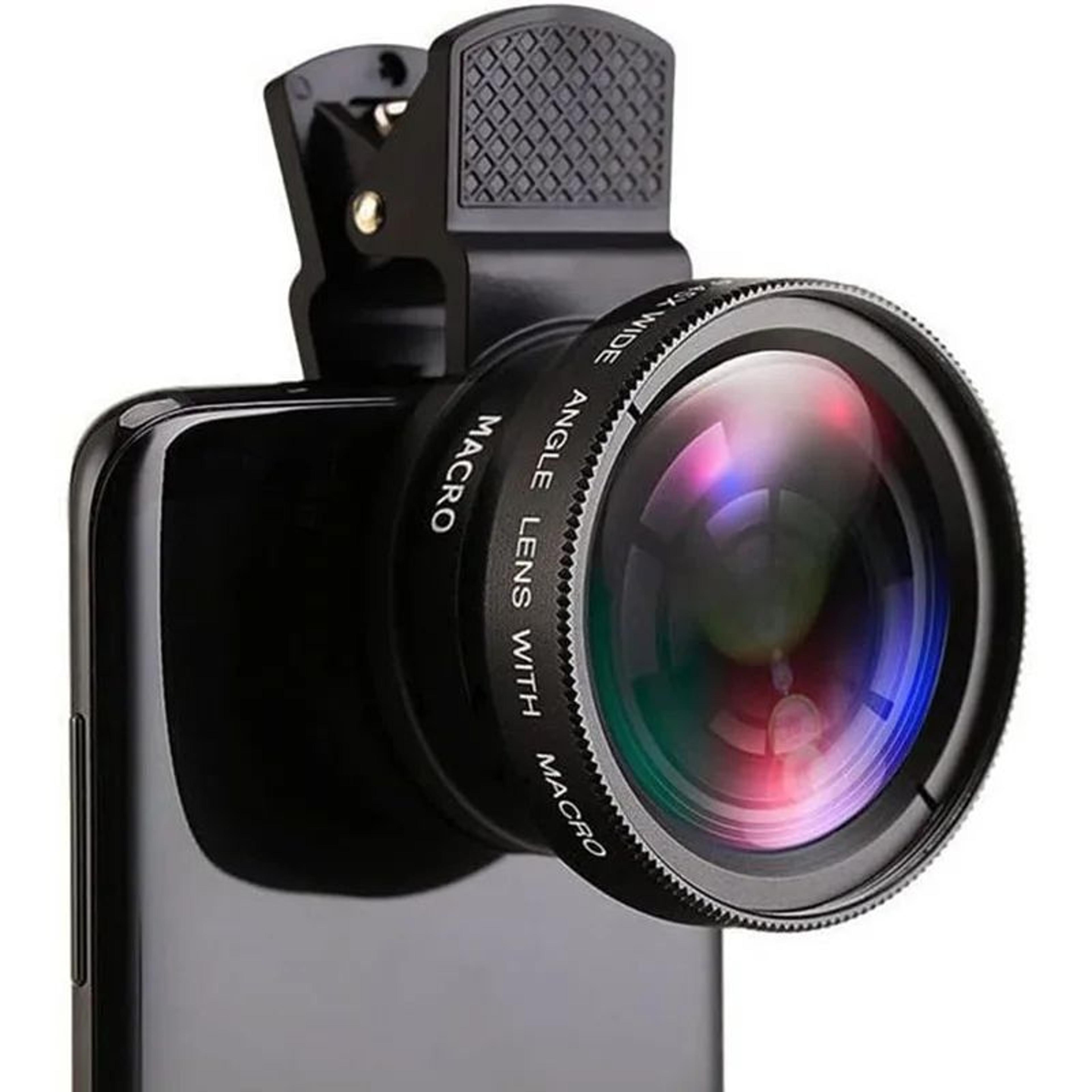 2 in 1 universal clip-on phone lens wide angle + macro