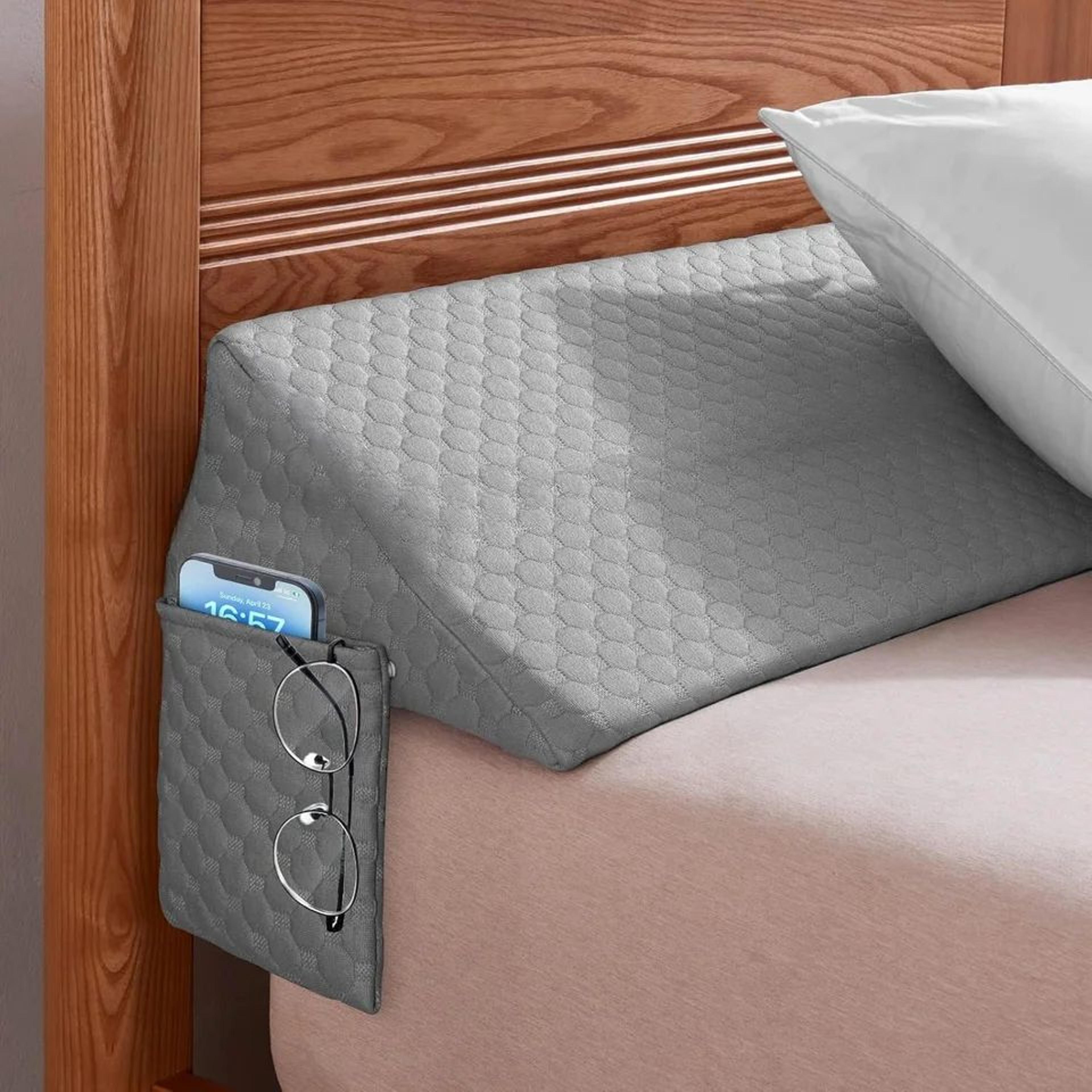 bed wedge pillow with removable cover