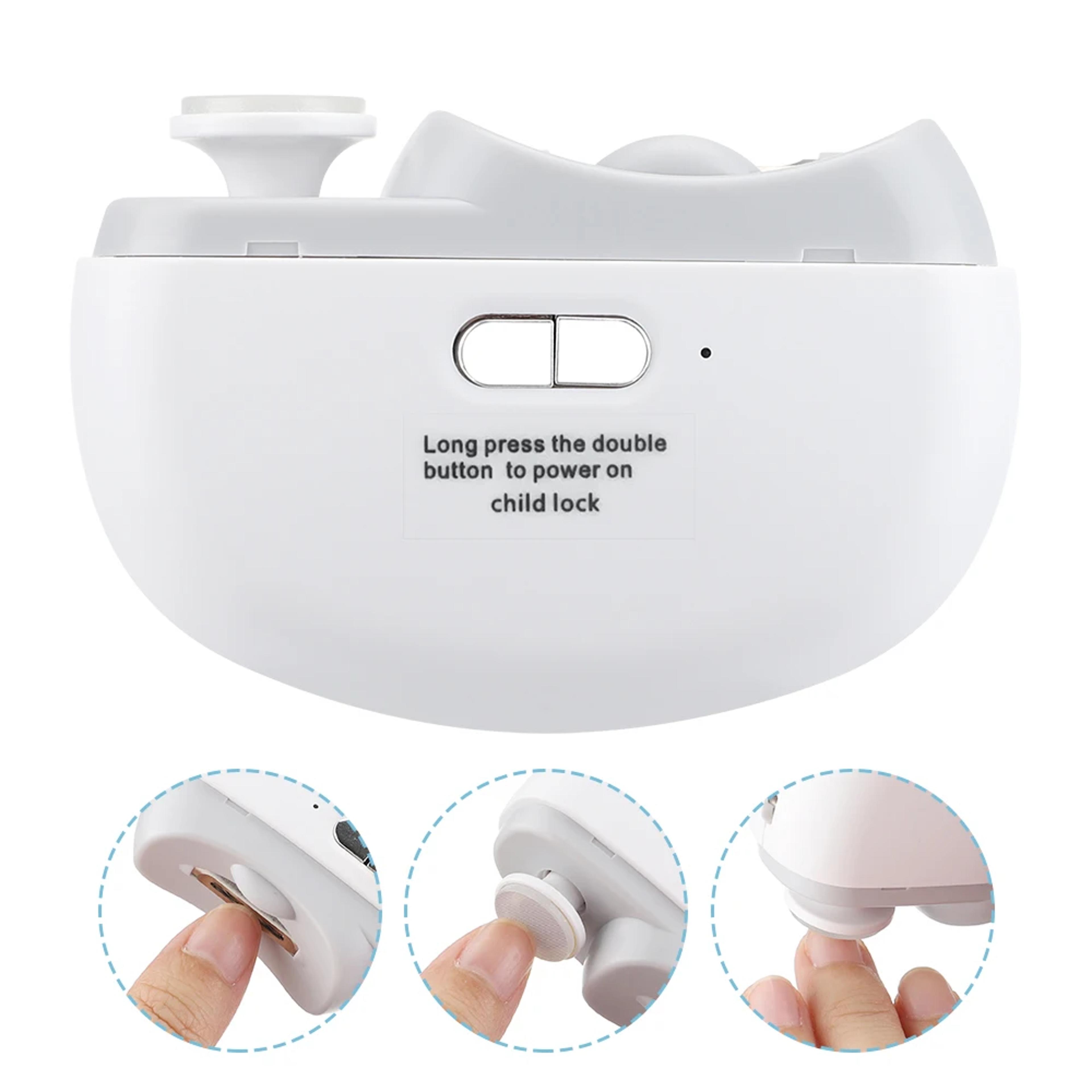 electric nail clipper with grinder and polisher for safe, smooth nail care