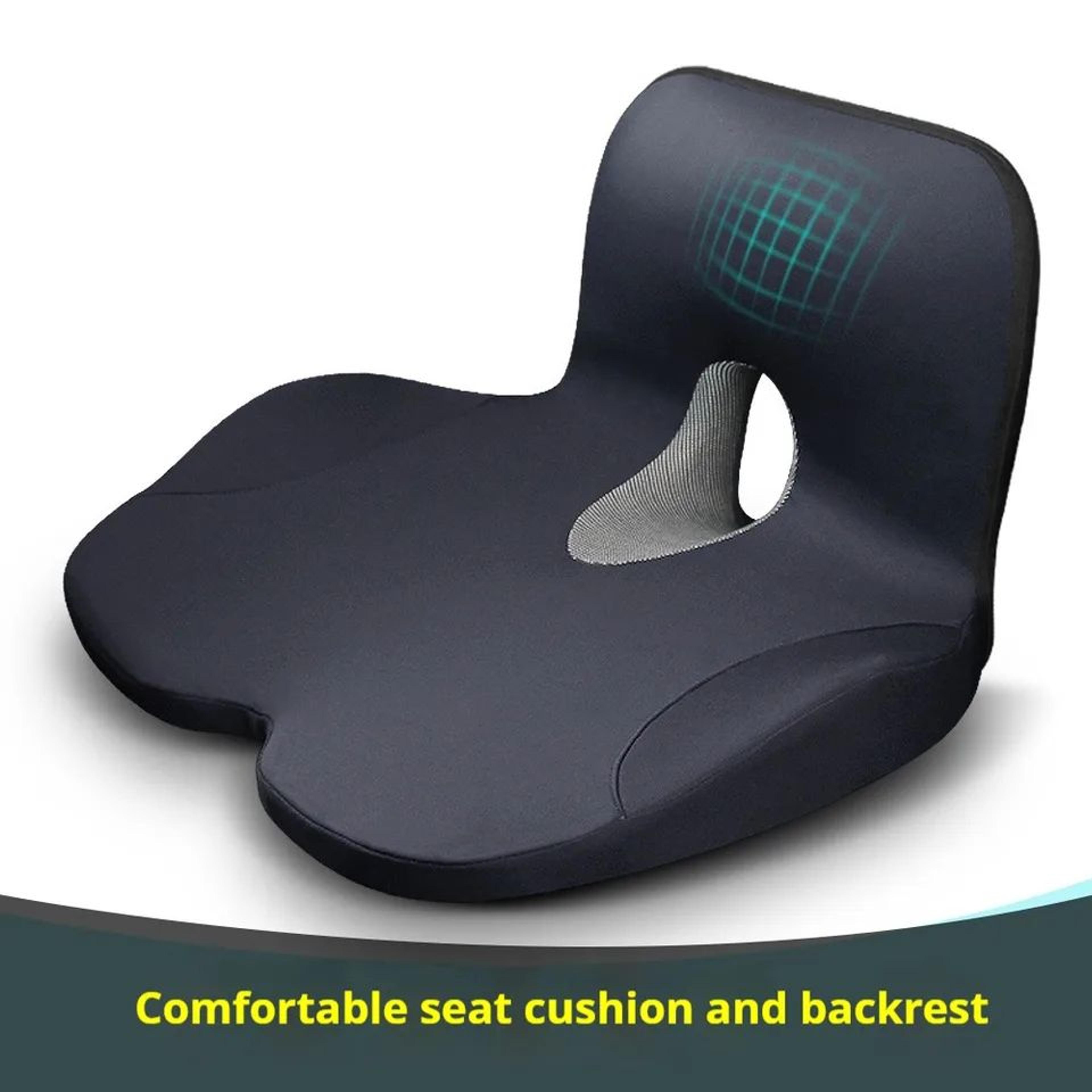 l-shaped memory foam office seat cushion with anti-slip support