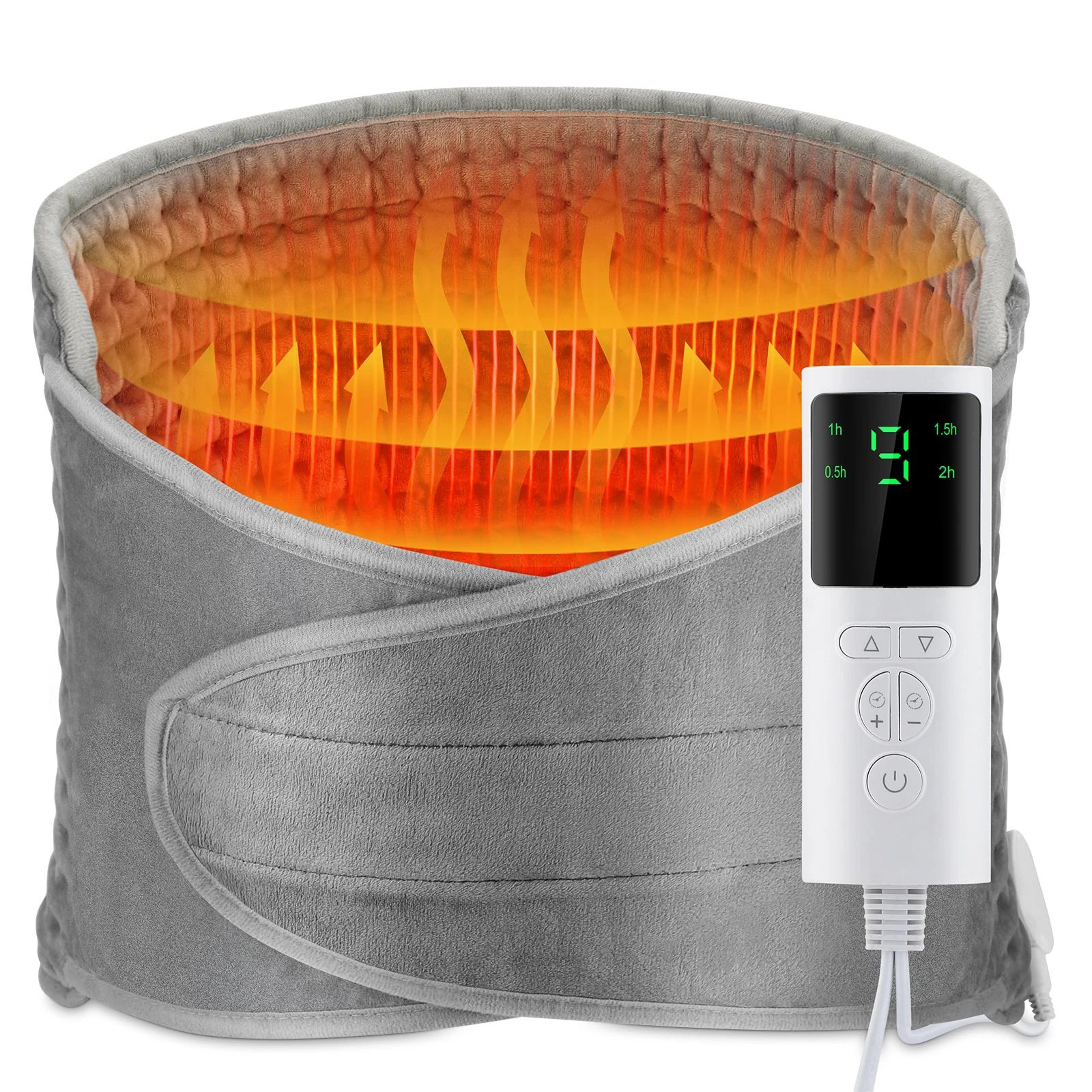electric heated back support belt with adjustable temperature