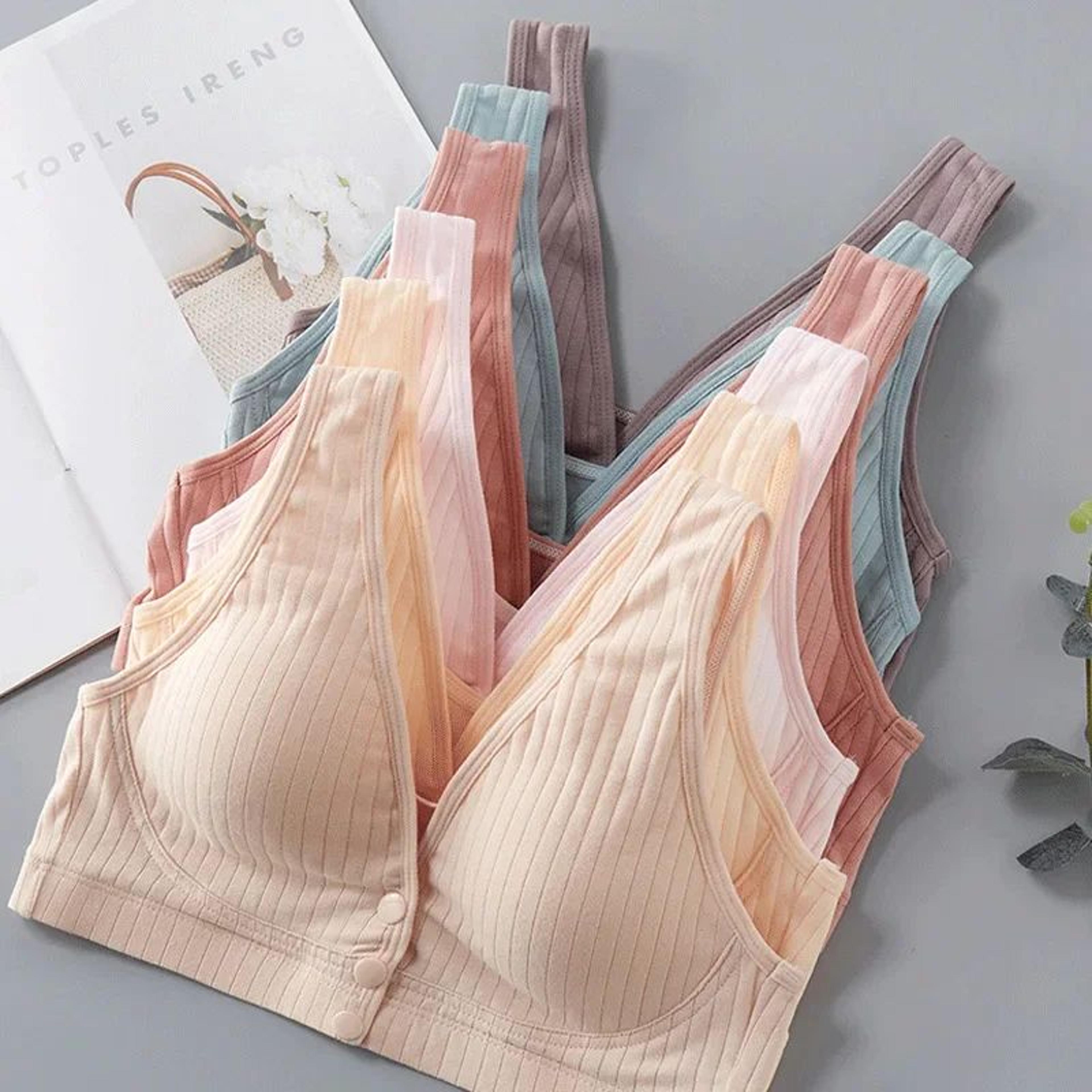 pure cotton plus size nursing and maternity bra