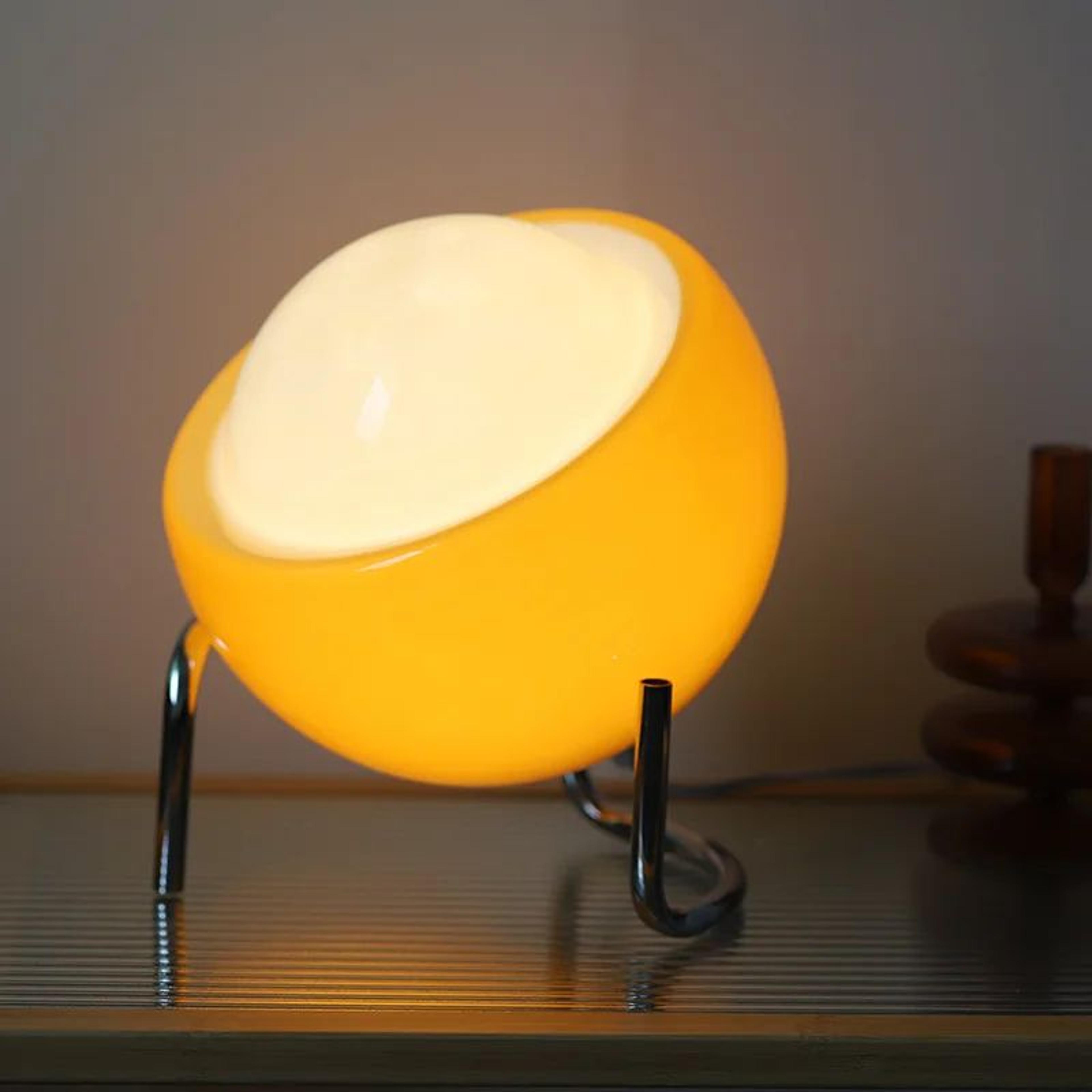 medieval bauhaus nordic led glass table lamp