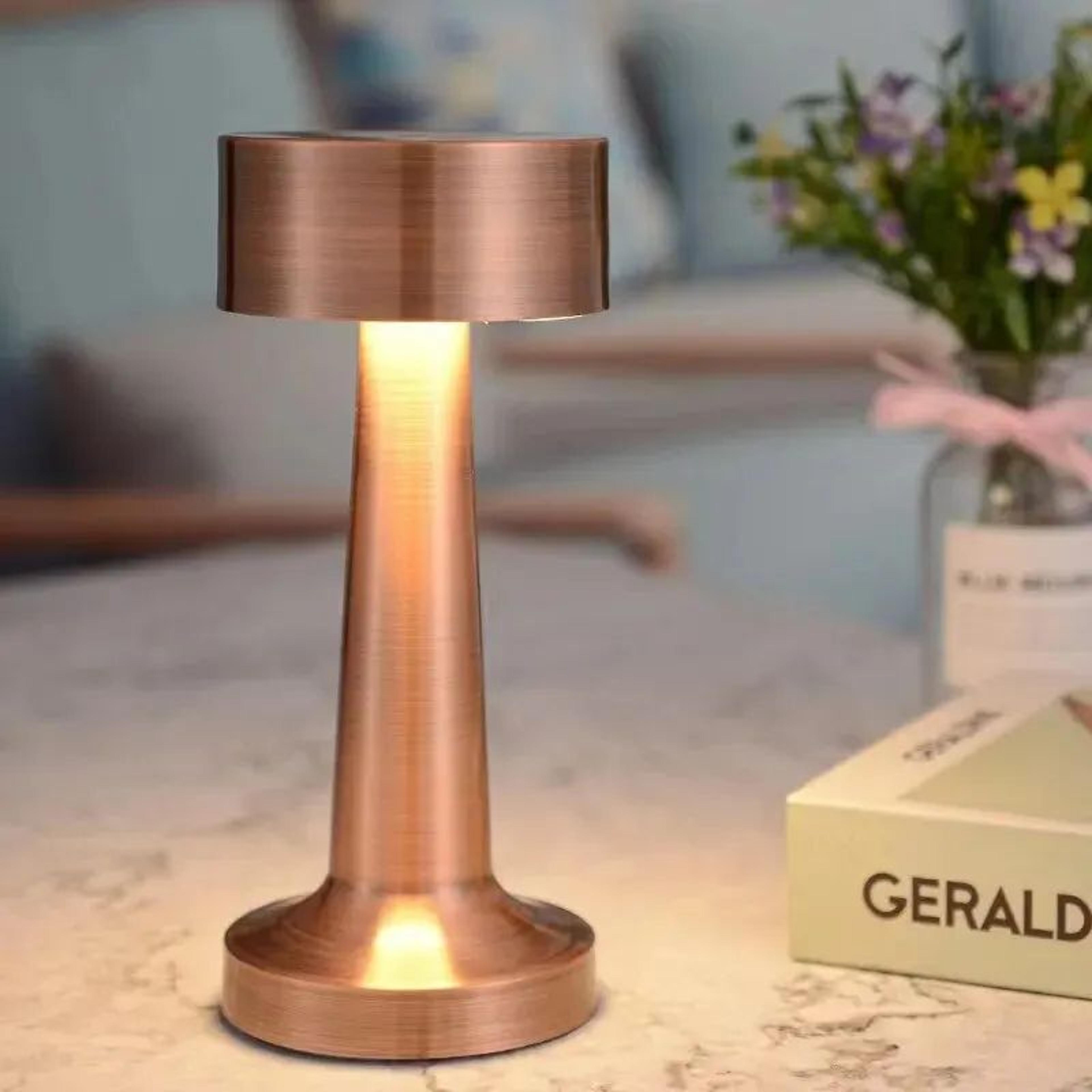 3-color touch led rechargeable retro table lamp