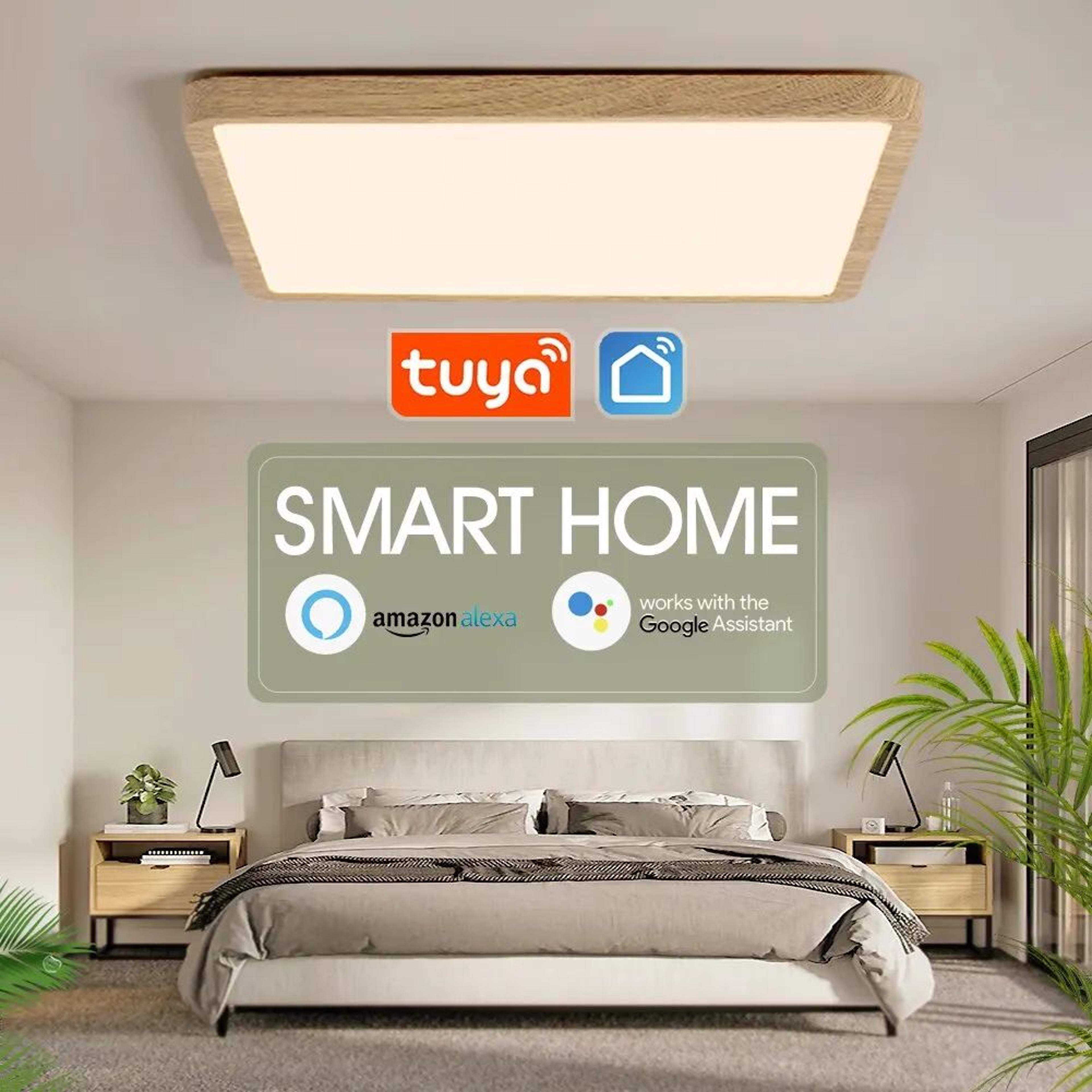 smart rgb cct led ceiling light with app control for home