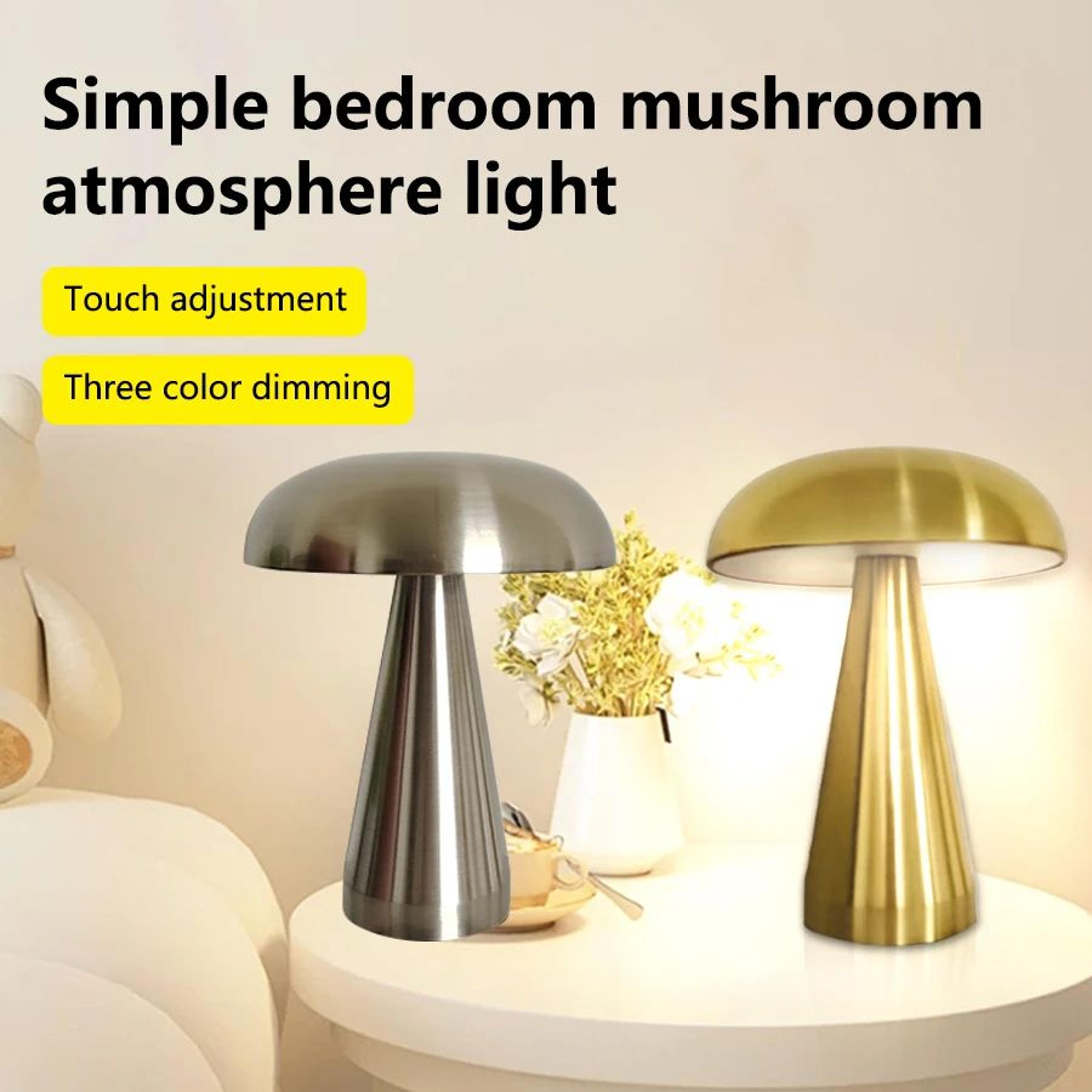 rechargeable led mushroom night light lamp