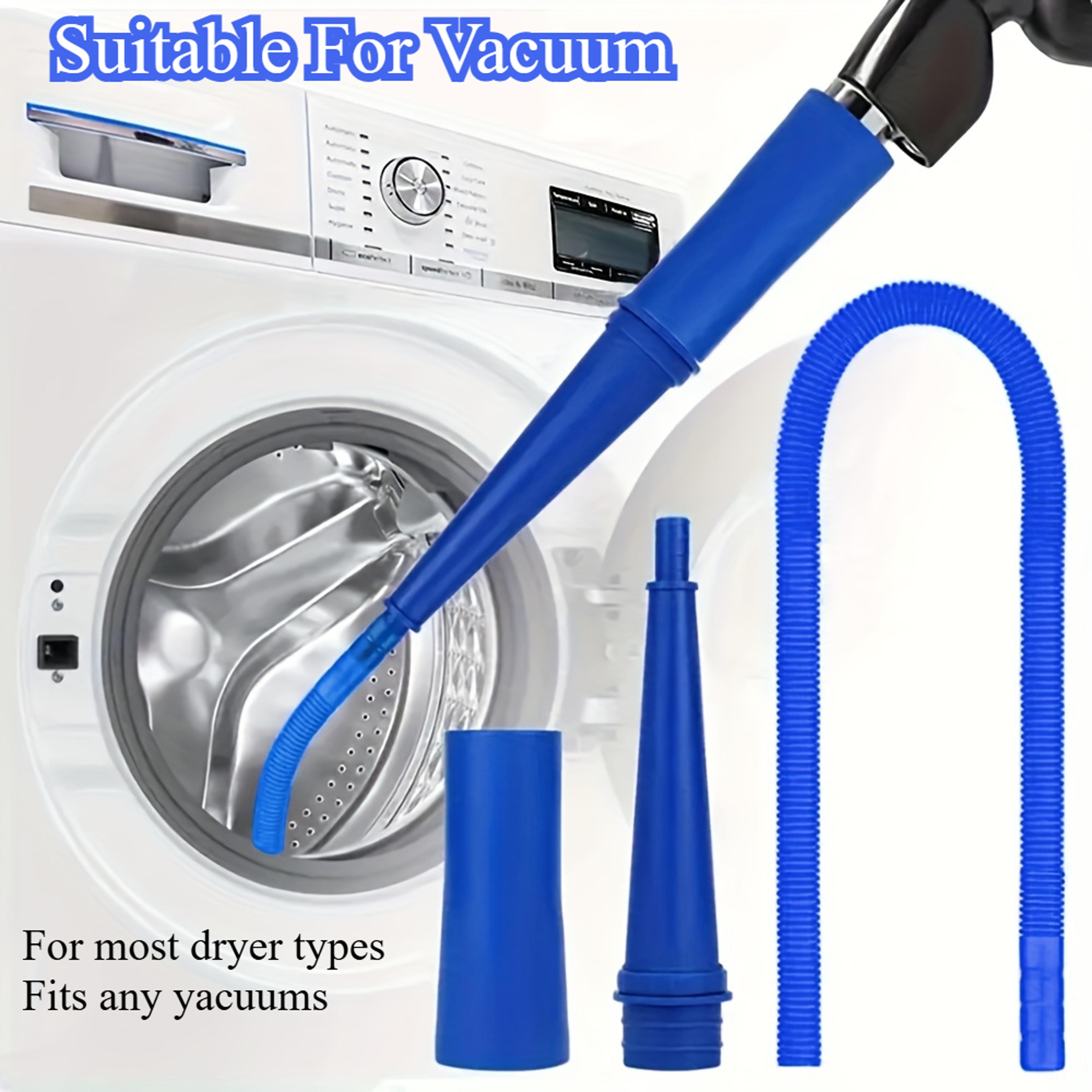 dryer vent cleaning kit with vacuum attachment for deep lint removal and safer drying