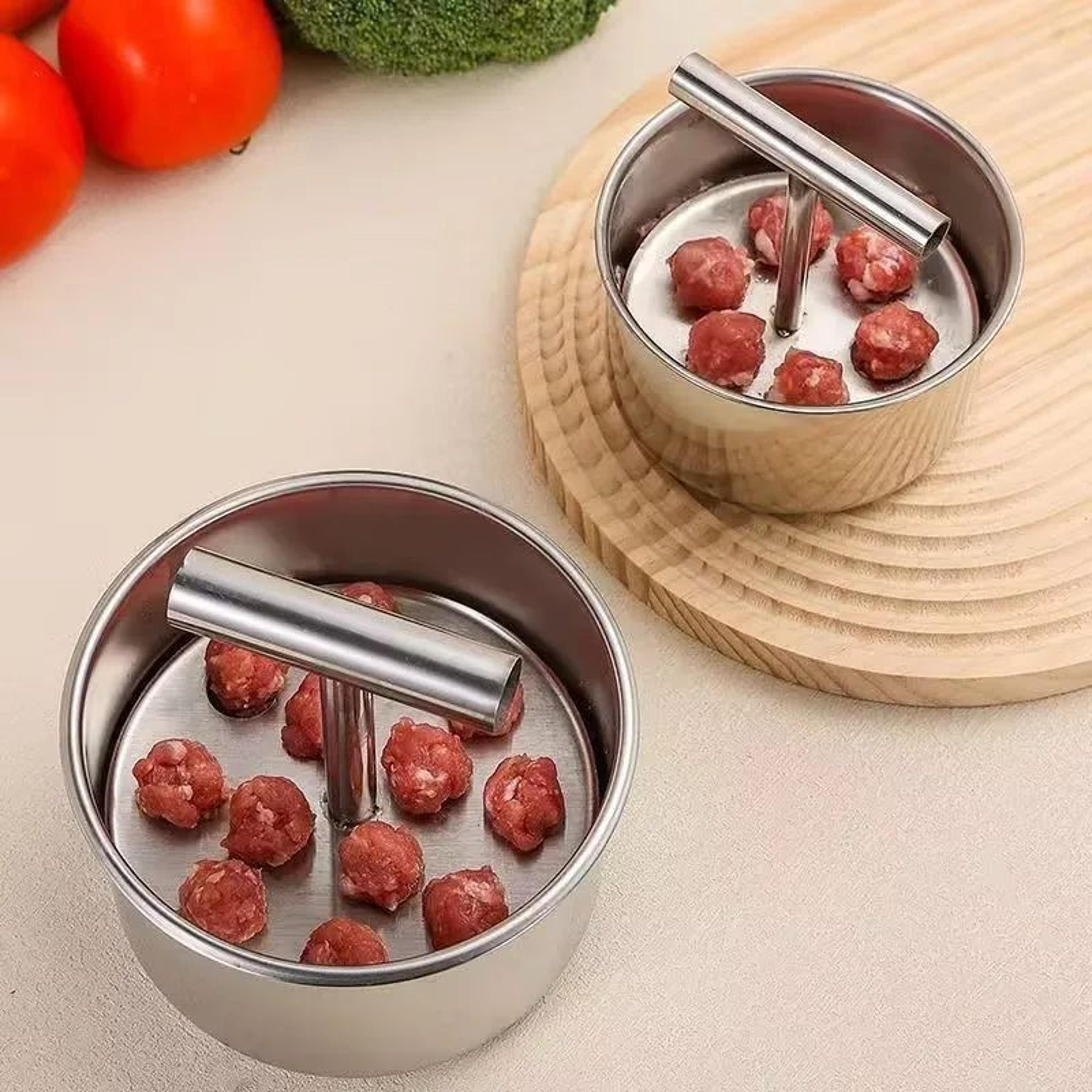 stainless steel manual meatball maker press tool