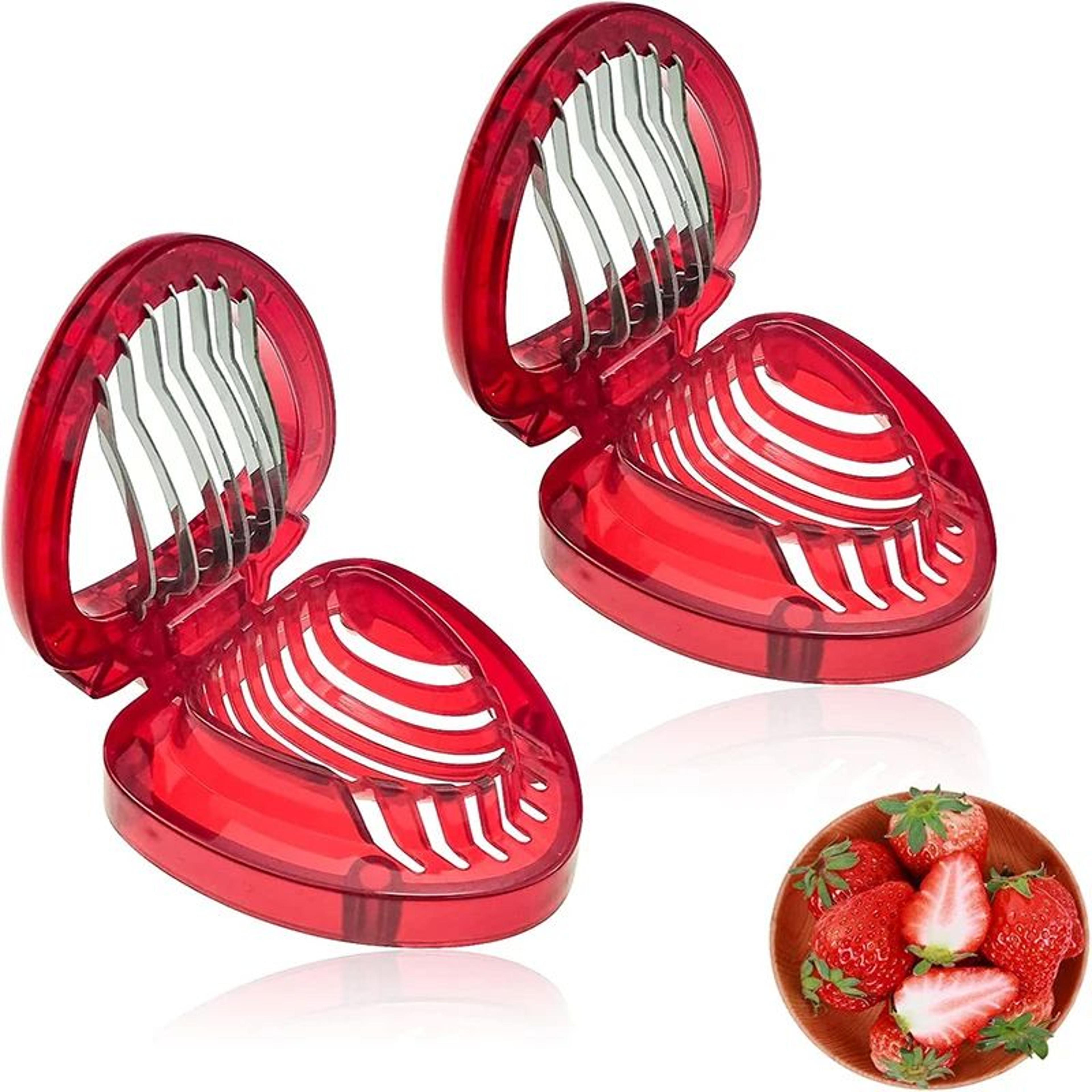 stainless steel strawberry & fruit slicer