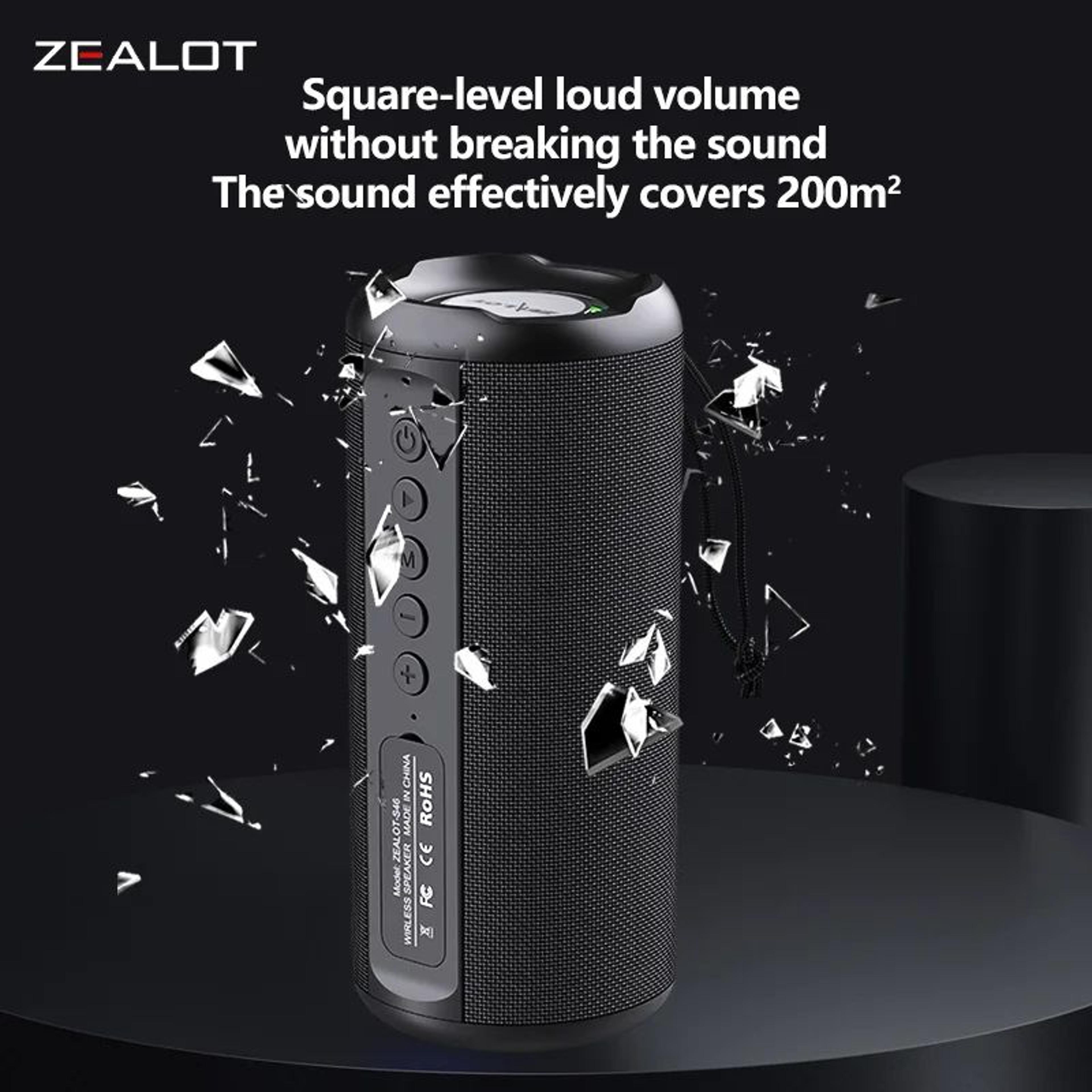 zealot s46 10w wireless bluetooth speaker