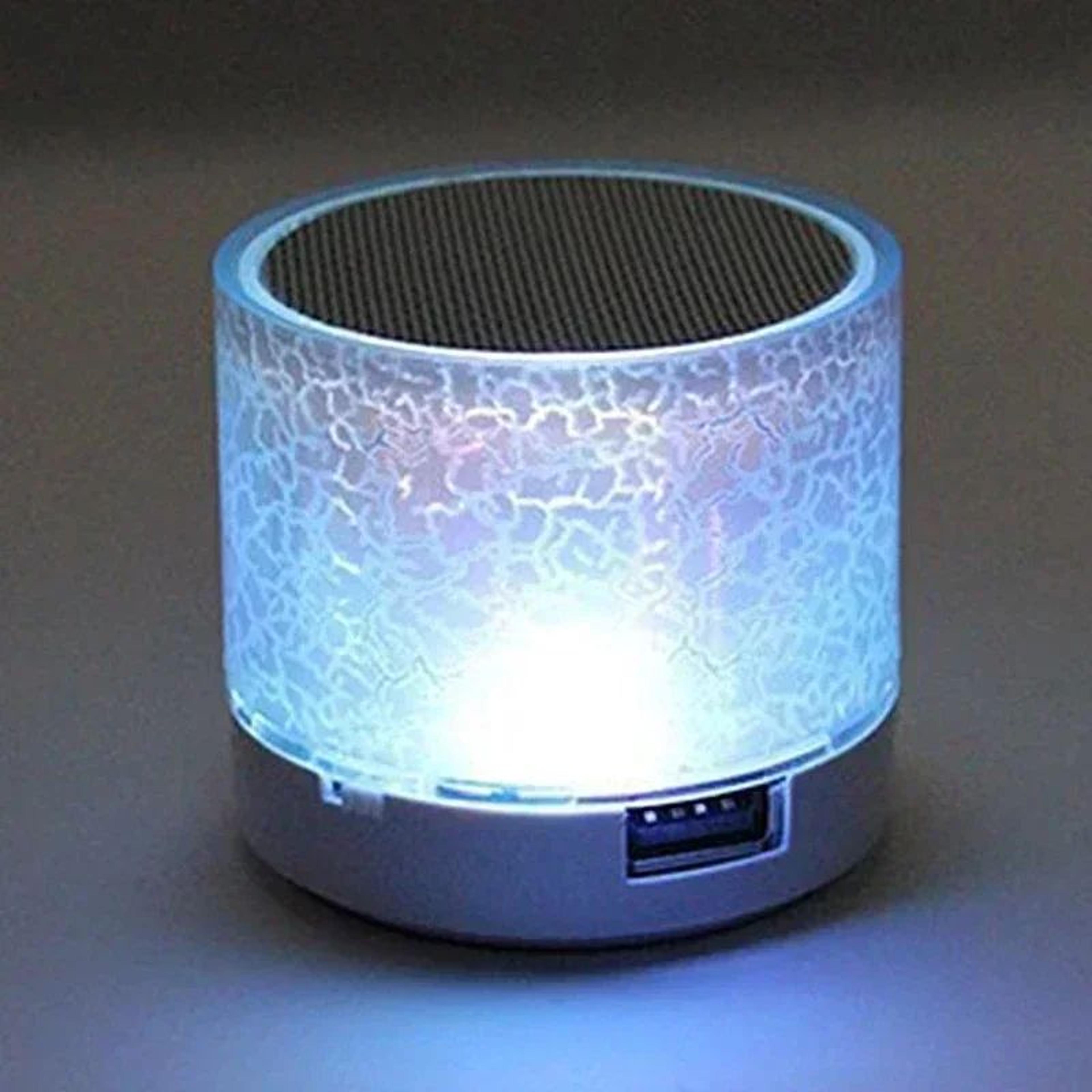 mini bluetooth speaker with led light and bass